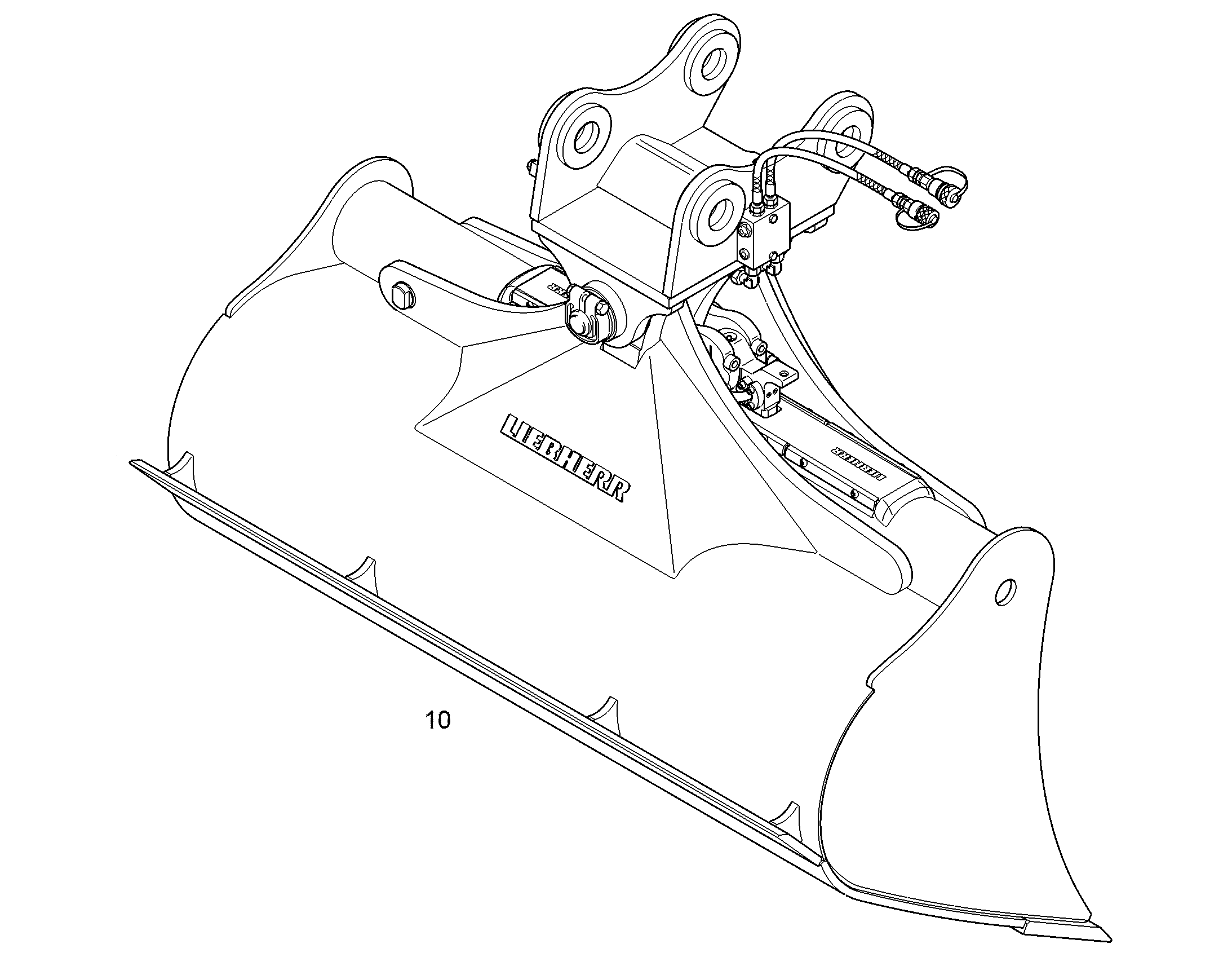 КОВШ КАНАВООЧИСТИТЕЛЯ 1600mm 0,8m³ 9585071 LIEBHERR