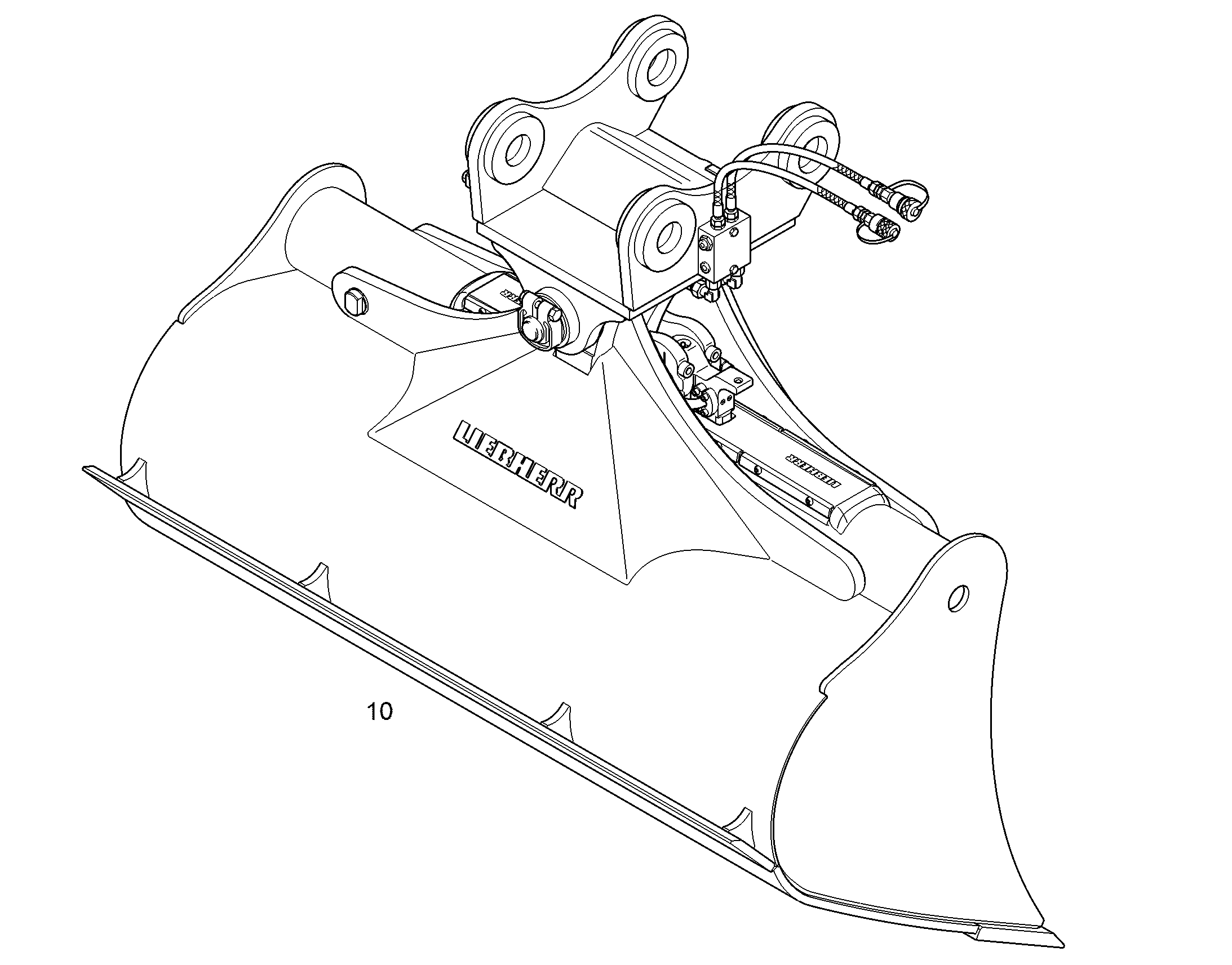 КОВШ КАНАВООЧИСТИТЕЛЯ 1600mm 0,8m³ 94067810 LIEBHERR