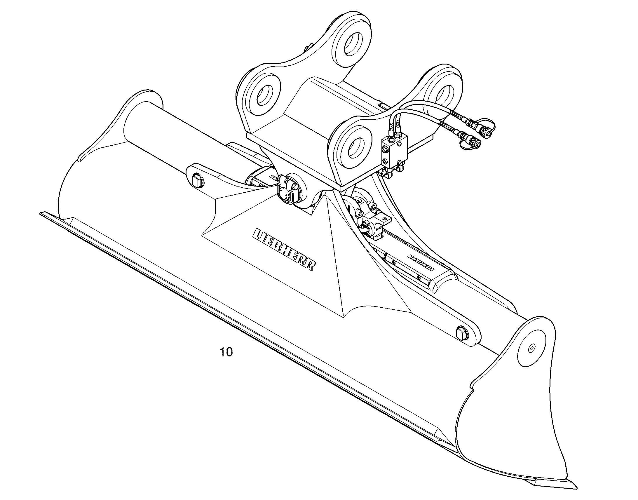 КОВШ КАНАВООЧИСТИТЕЛЯ 2000mm 0,7m³ 9585090 LIEBHERR