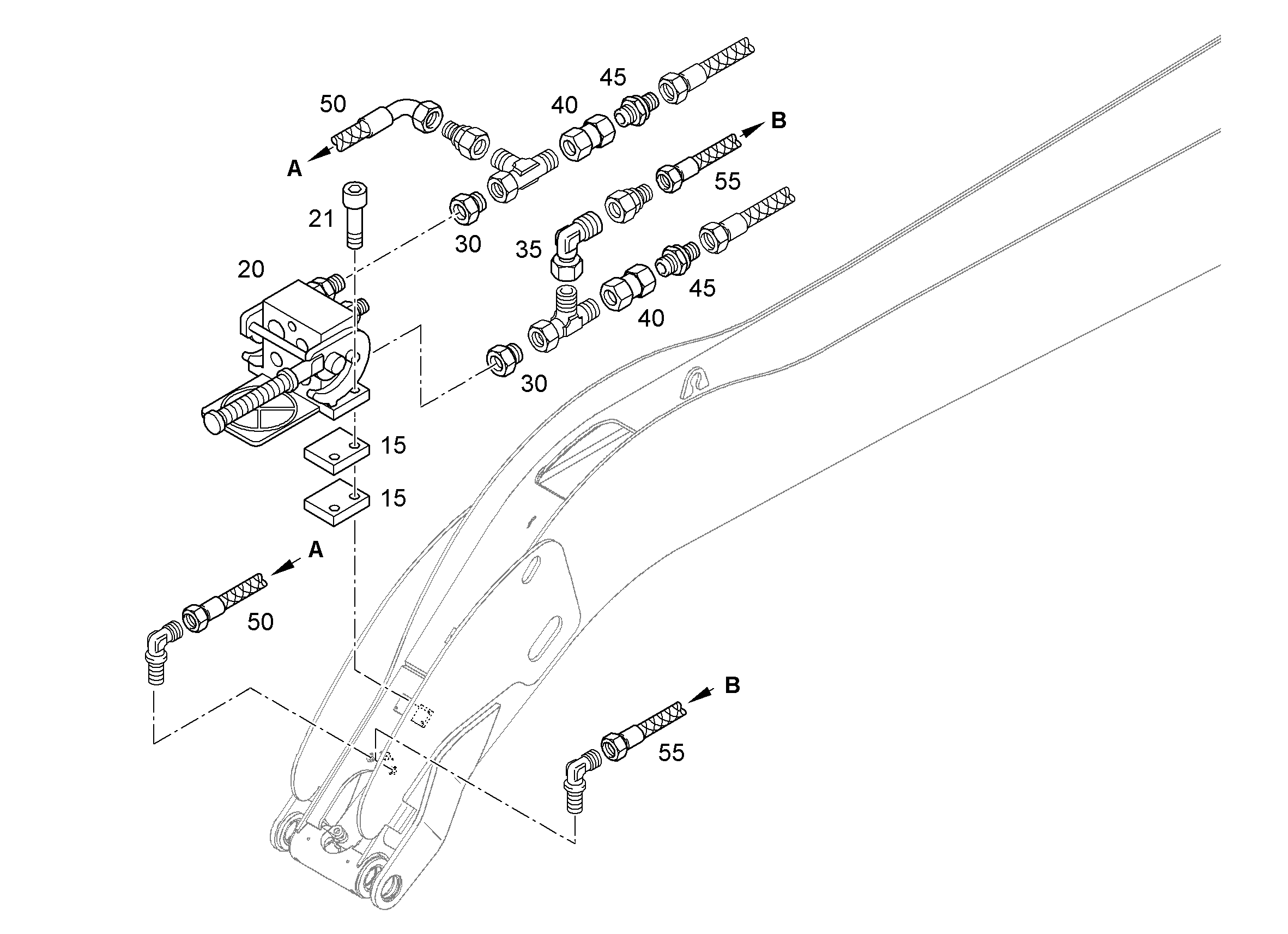 ПРОМЕЖУТОЧНАЯ ПЛАНКА 9588077 LIEBHERR