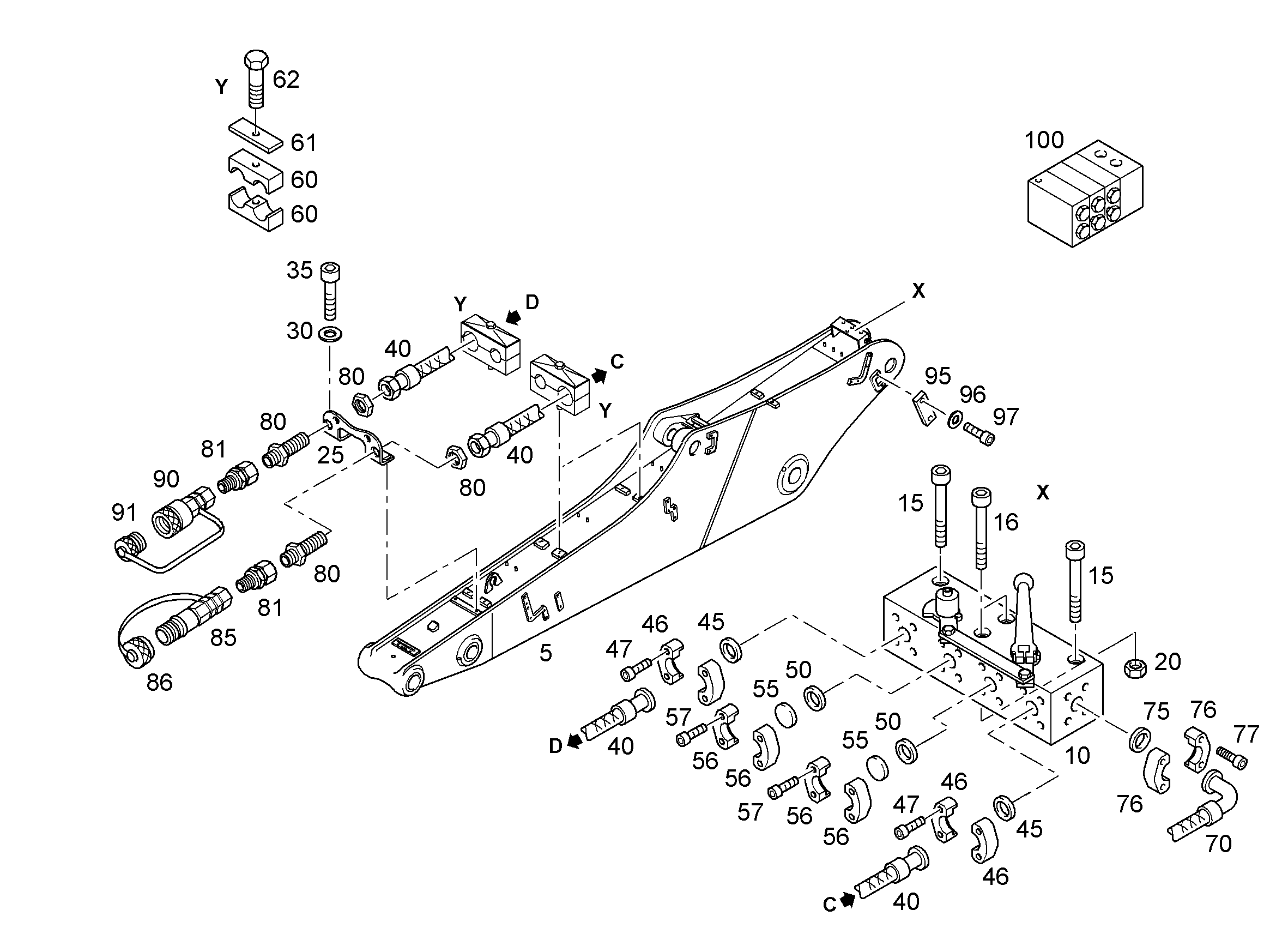 СМАЗОЧНЫЕ ЛИНИИ УСТАНОВКА 9282052 LIEBHERR