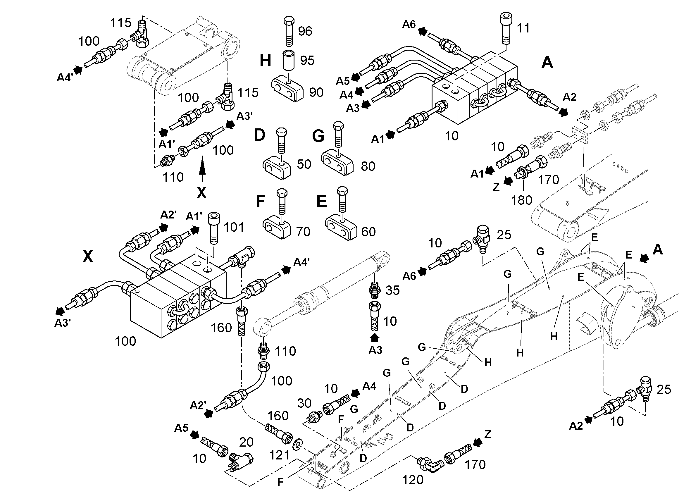 ШЛАНГ 6,3X6167 10815291 LIEBHERR