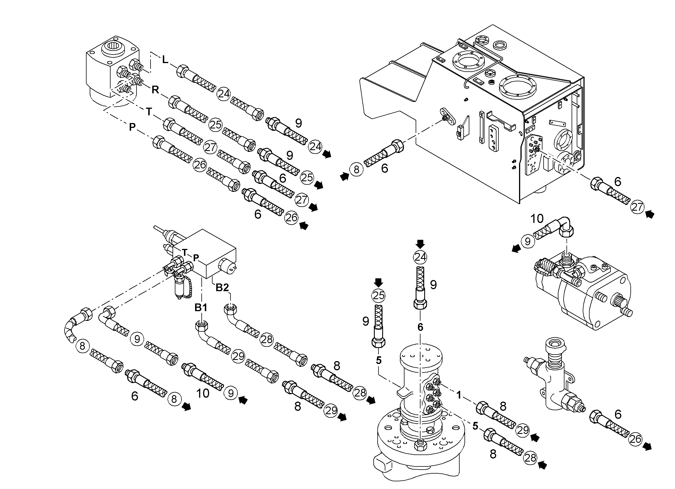 ШЛАНГ 10X2000 10045244 LIEBHERR