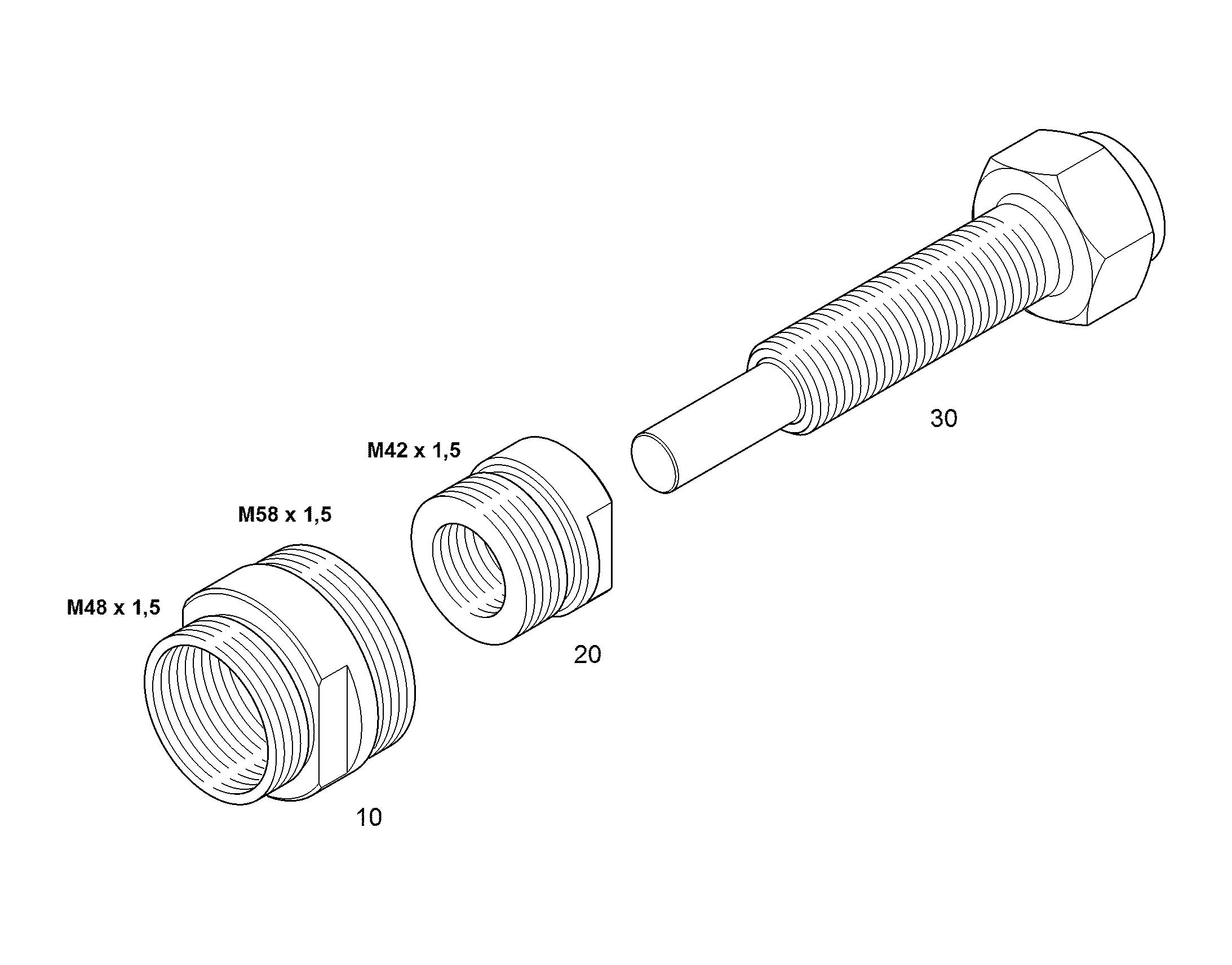 ВИНТ СТЯЖНОЙ 42CRMO4+QT 9594523 LIEBHERR