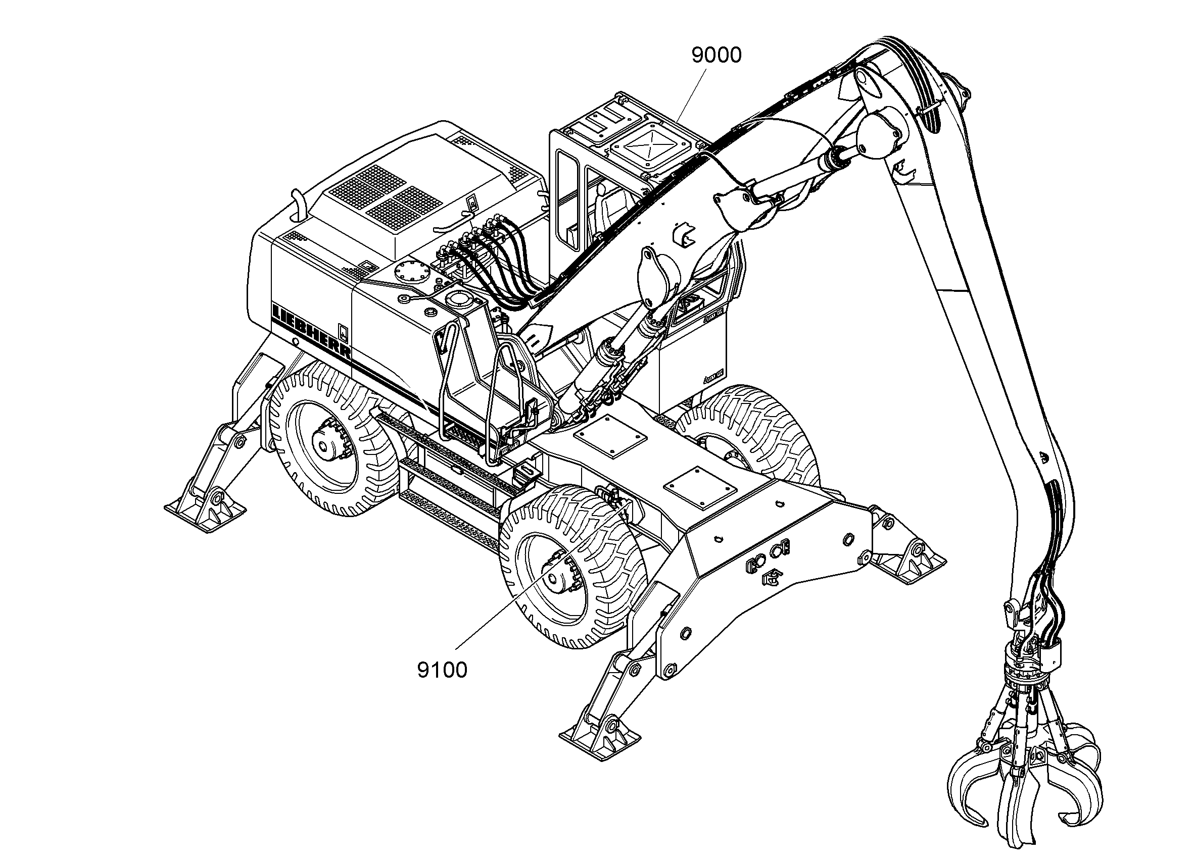 ЭЛЕКТРОУСТАНОВКА ШАССИ 9587365 LIEBHERR