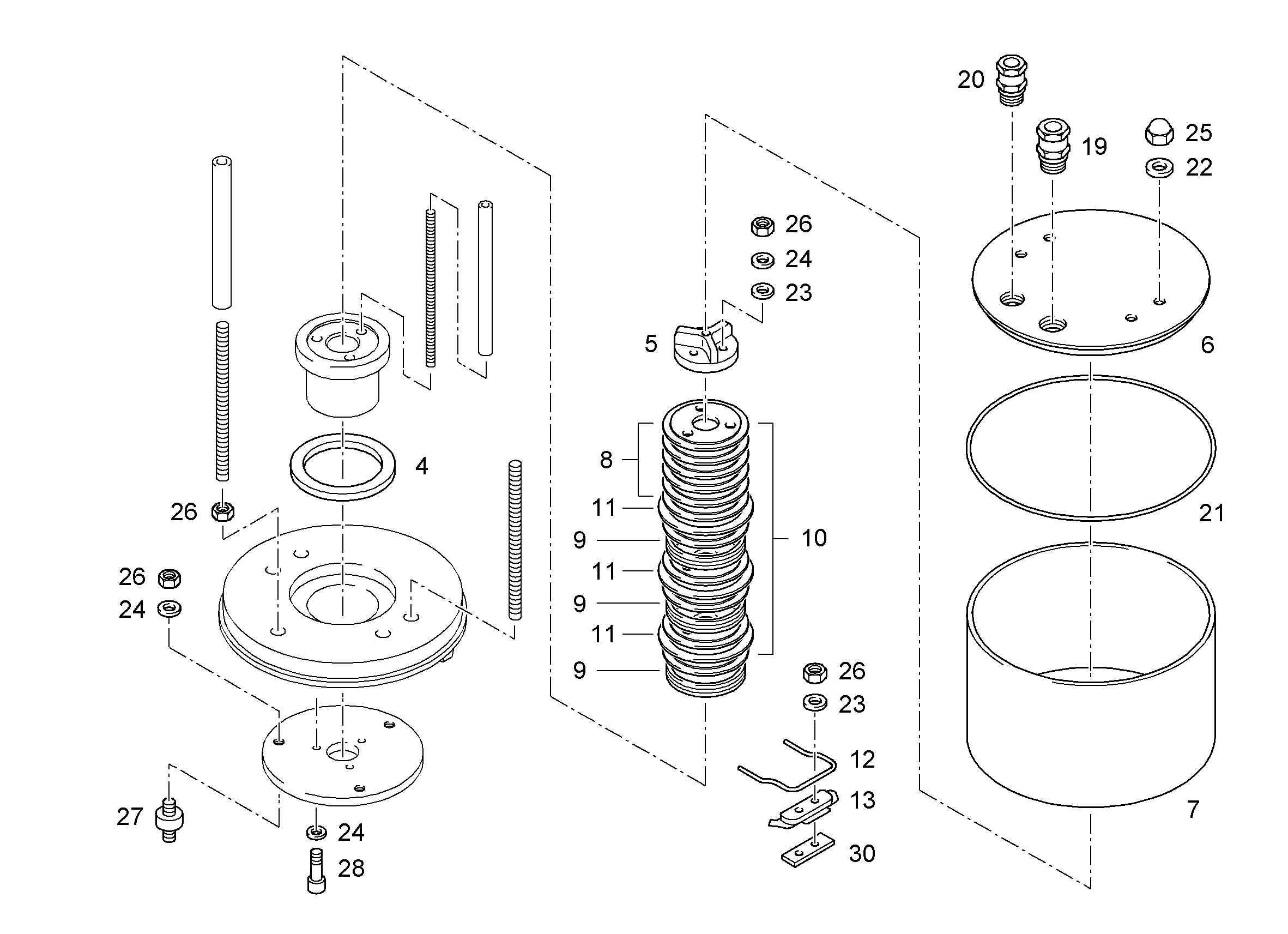 ПОДСОЕДИНЕНИЕ КАБЕЛЯ РЕЗЬБОВОЕ PG16/6-13 10114136 LIEBHERR
