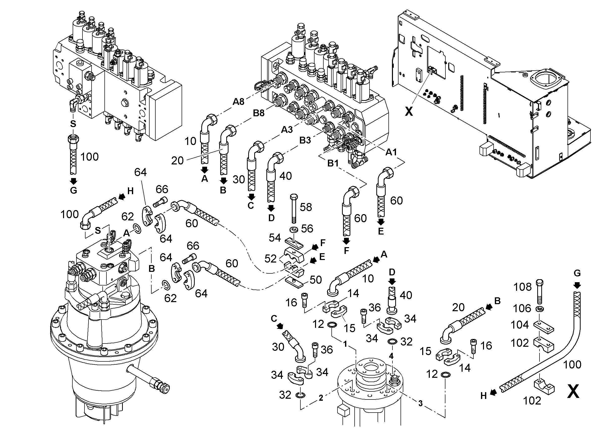 ШЛАНГ 25X850 10038145 LIEBHERR