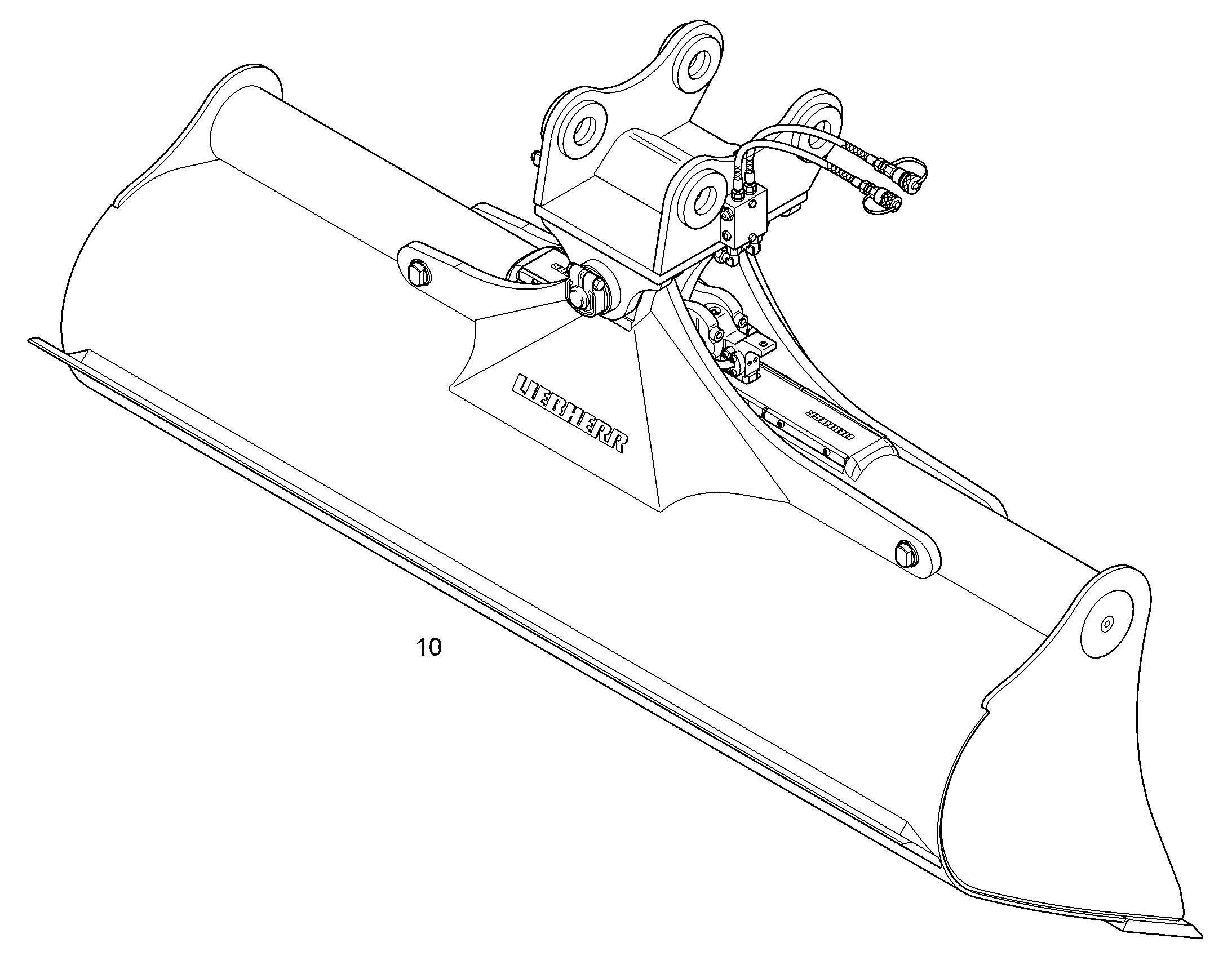 КОВШ КАНАВООЧИСТИТЕЛЯ 2400mm 1,25m³ 9587822 LIEBHERR