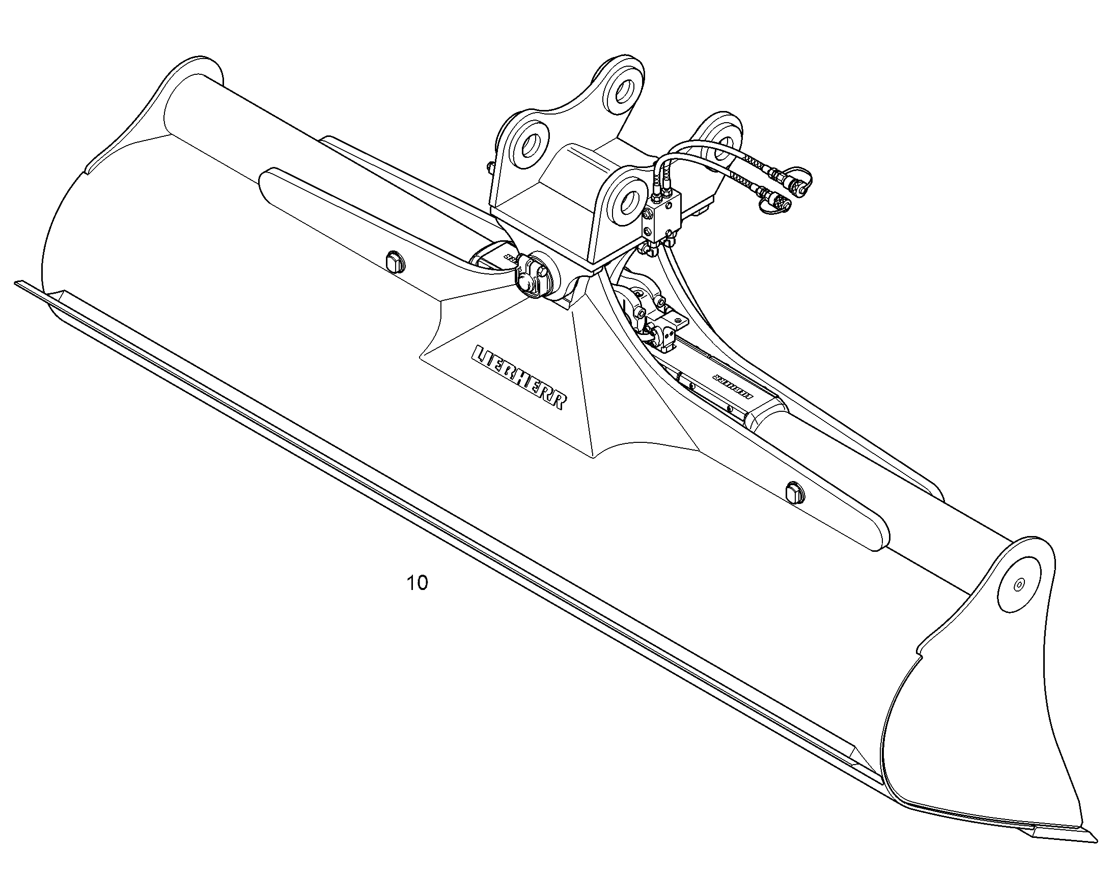 КОВШ КАНАВООЧИСТИТЕЛЯ 2800mm 1,45m³ 9588102 LIEBHERR