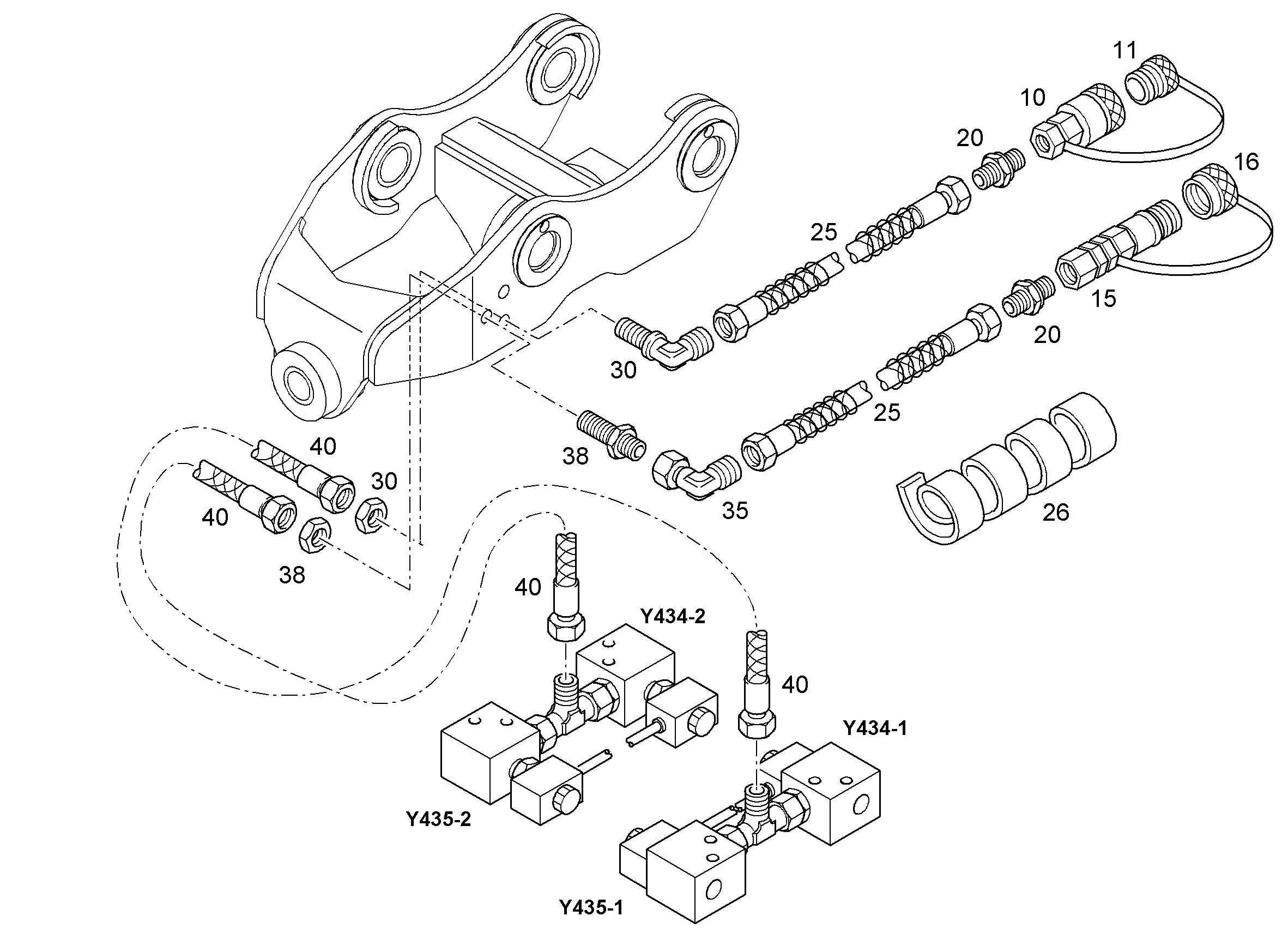 ШЛАНГ 8X410 10165473 LIEBHERR
