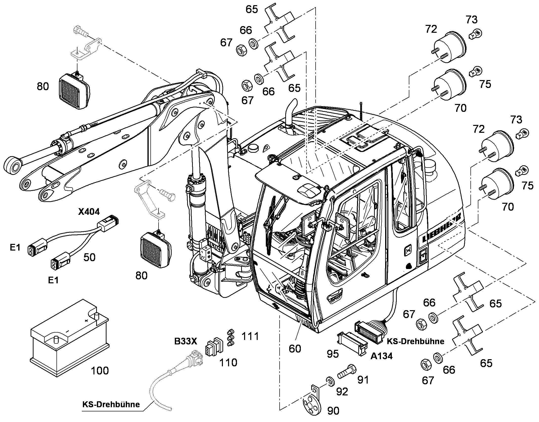 КОРПУС ПЛОСКОГО ШТЕПСЕЛЯ AMP 3-POL 7027076 LIEBHERR