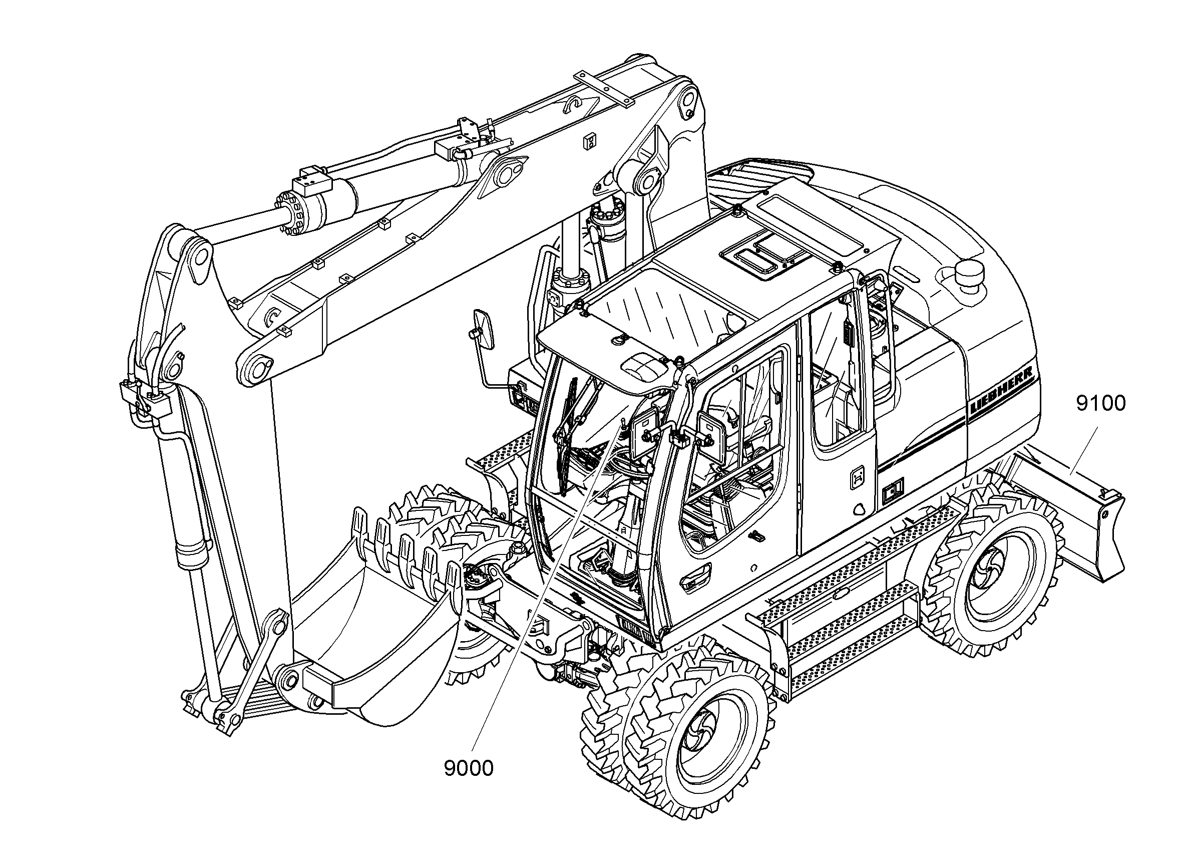 ЭЛЕКТРИЧЕСКИЕ ЧАСТИ ПОВ.ПЛАТФ. 9582900 LIEBHERR
