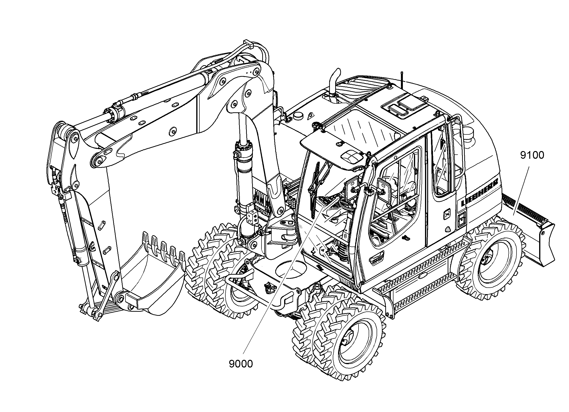 ЭЛЕКТРИЧЕСКИЕ ЧАСТИ ПОВ.ПЛАТФ. 9582840 LIEBHERR