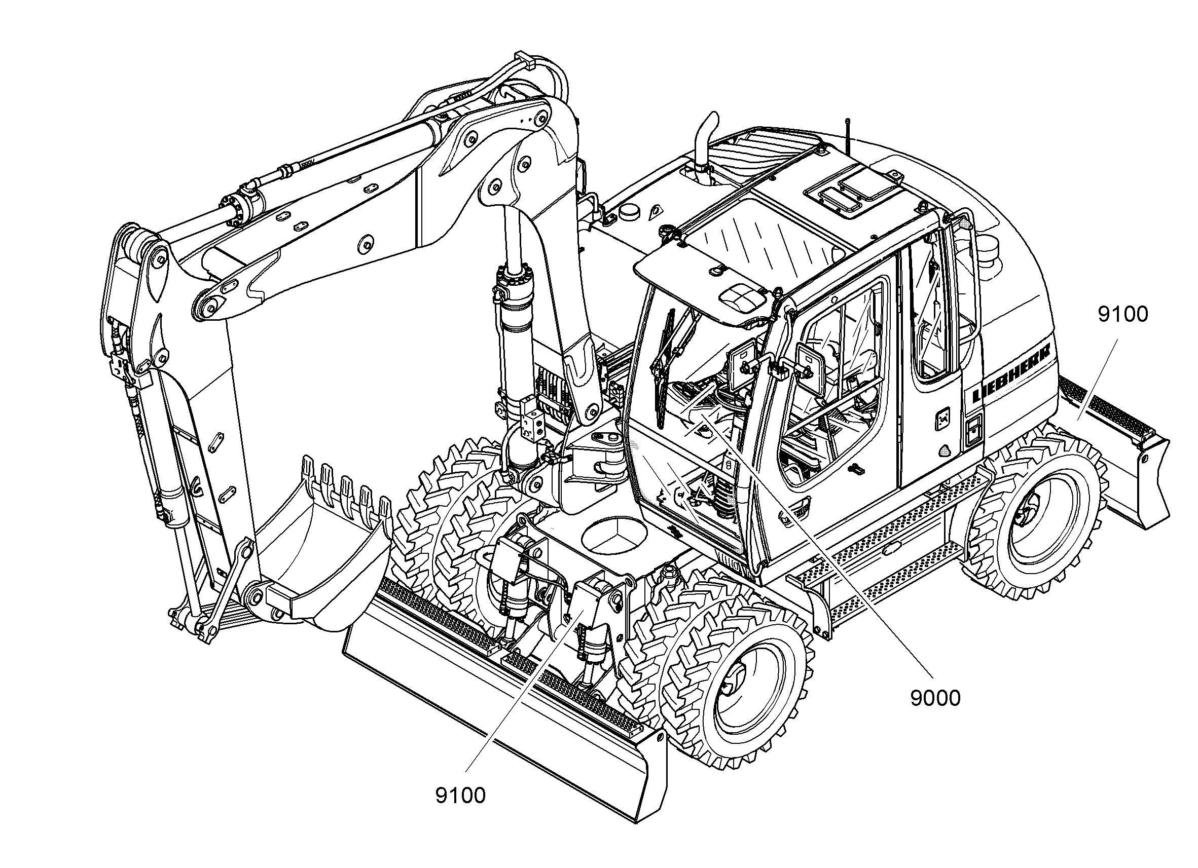 ЭЛЕКТРИЧЕСКИЕ ЧАСТИ ПОВ.ПЛАТФ. 9582651 LIEBHERR