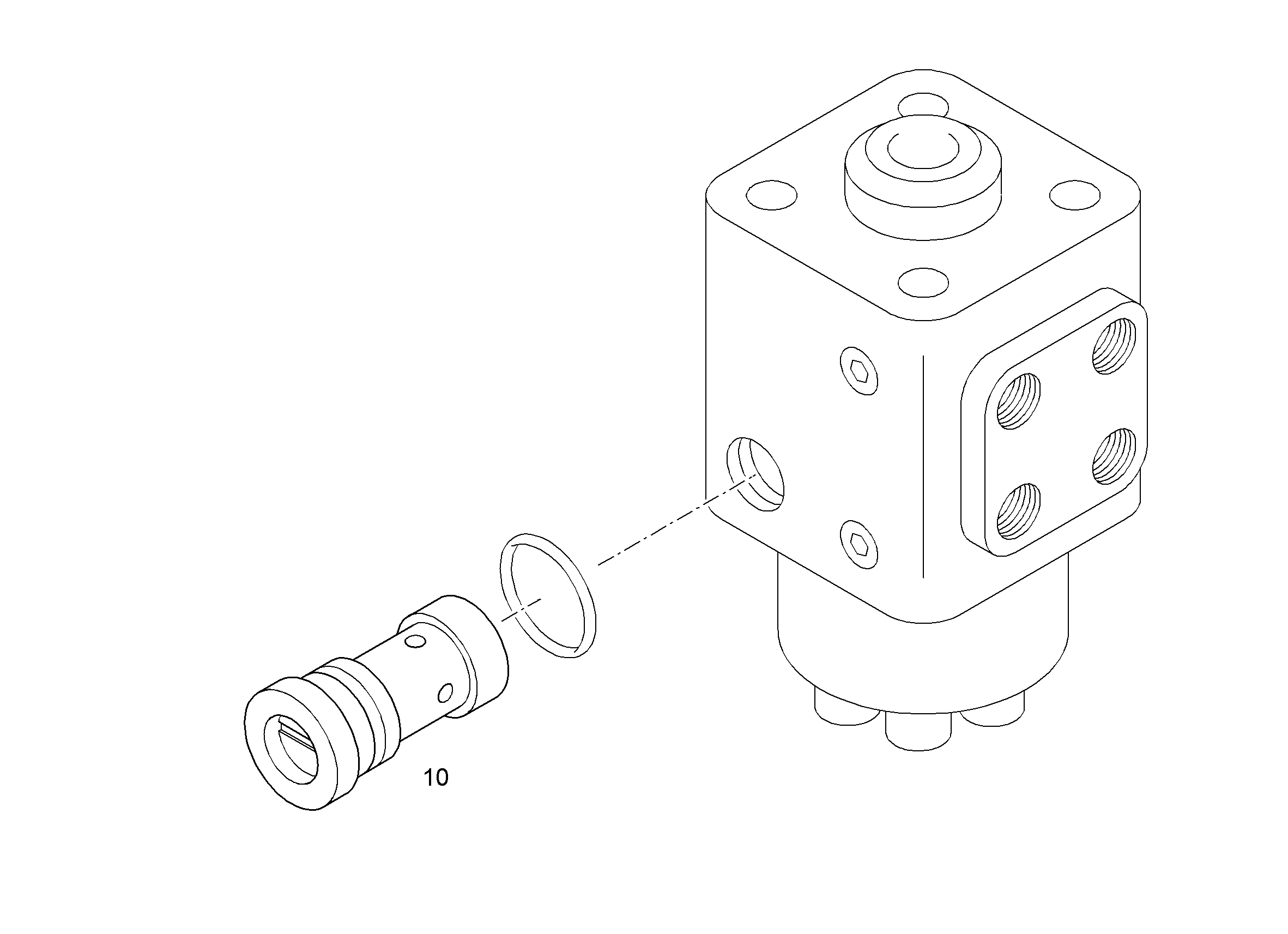 КЛАПАН ОГРАНИЧЕНИЯ ДАВЛЕНИЯ 10102356 LIEBHERR