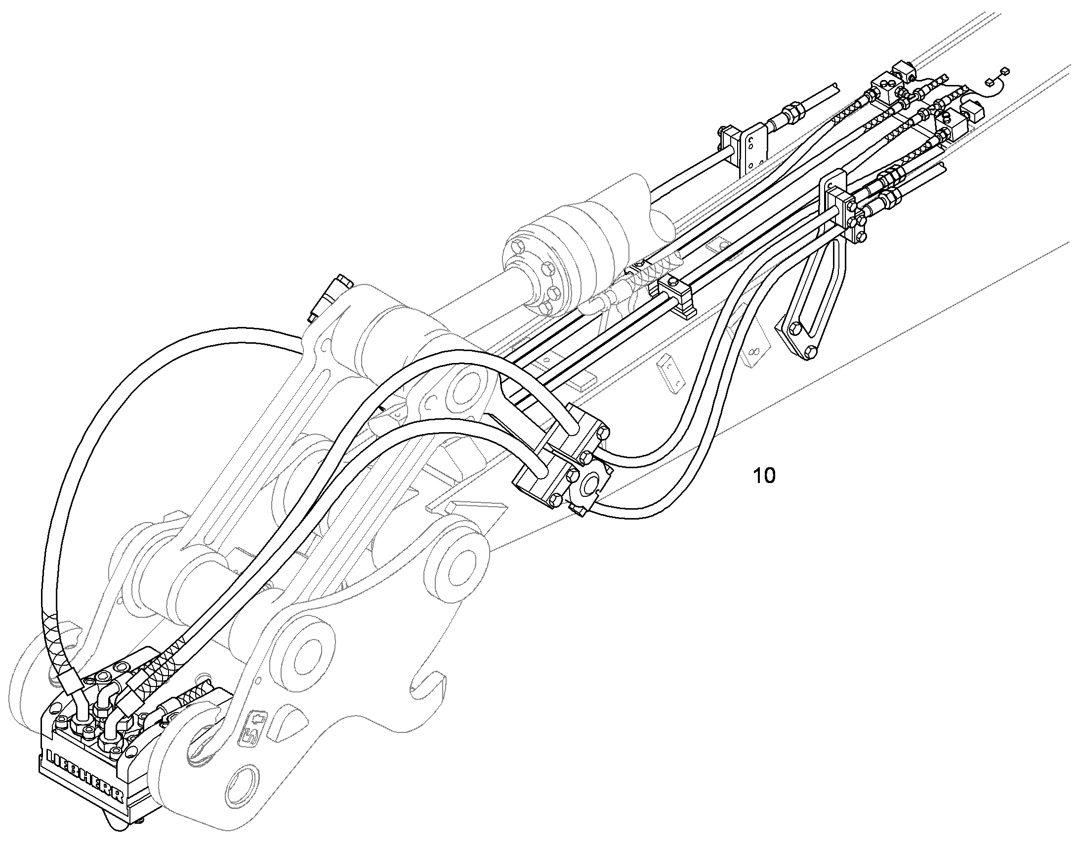 LIKUFIX 33 ДЛЯ РУКОЯТИ КОВША 2,25M 9643261 LIEBHERR