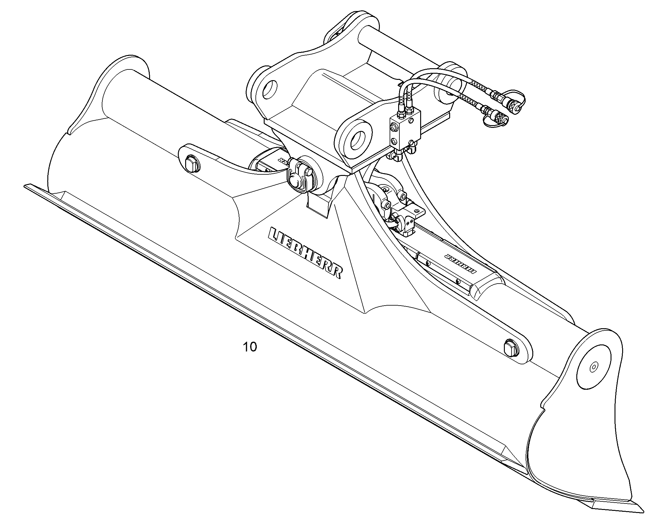 КОВШ КАНАВООЧИСТИТЕЛЯ 2000mm 0,5m³ 9589642 LIEBHERR