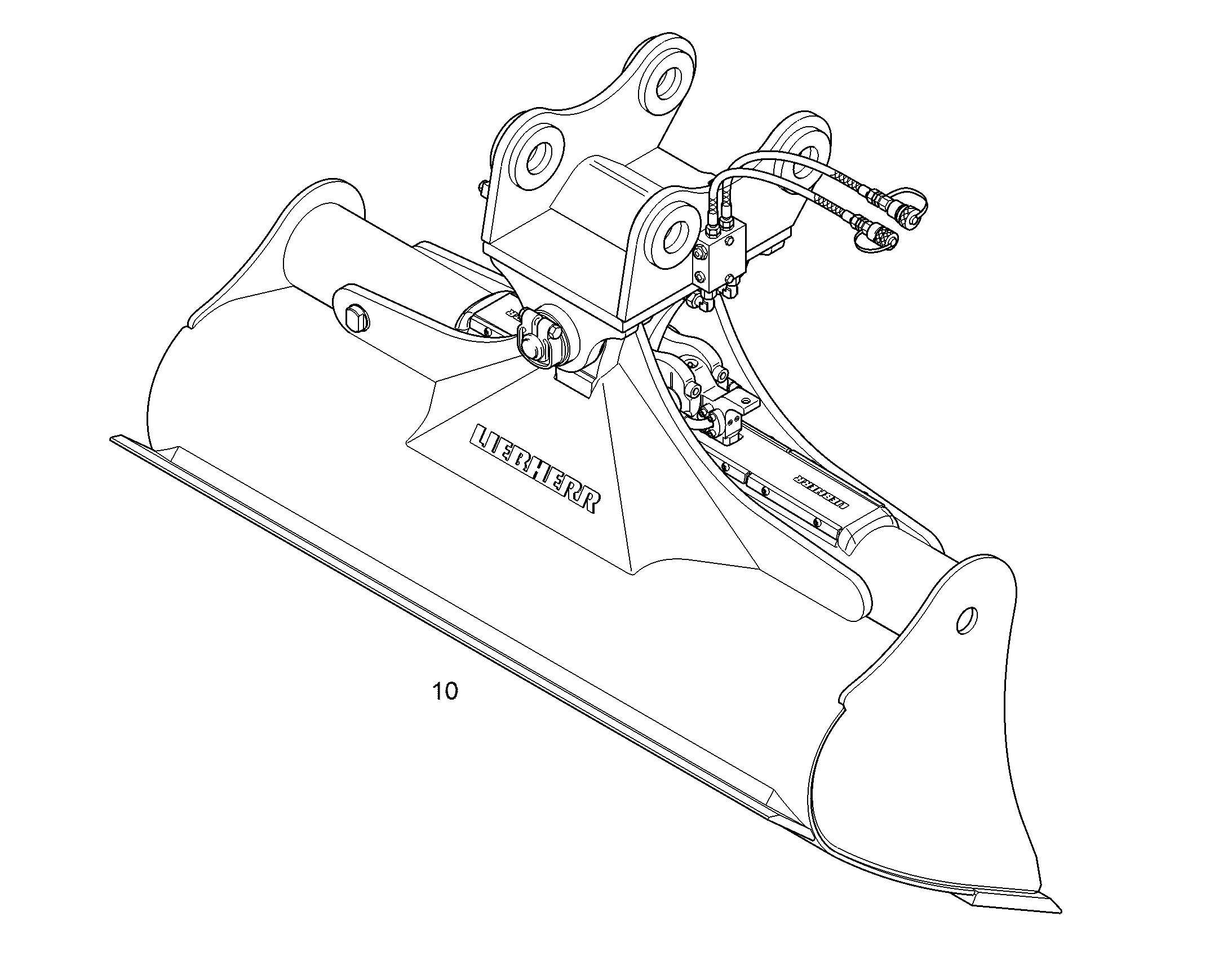 КОВШ КАНАВООЧИСТИТЕЛЯ 1600mm 0,55m³ 94067779 LIEBHERR