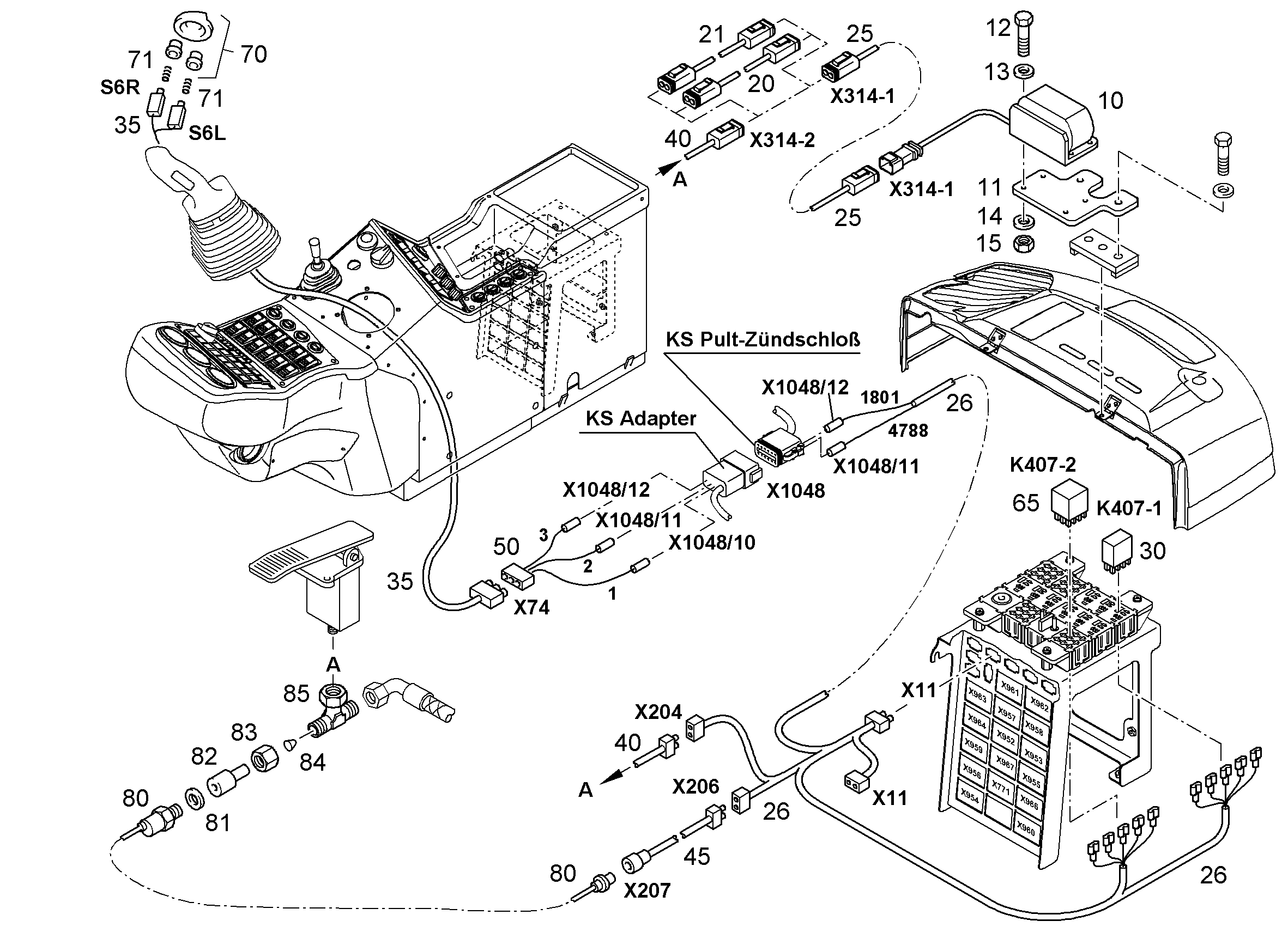 К-Т ПРОВОДОВ - АДАПТЕР 9590351 LIEBHERR
