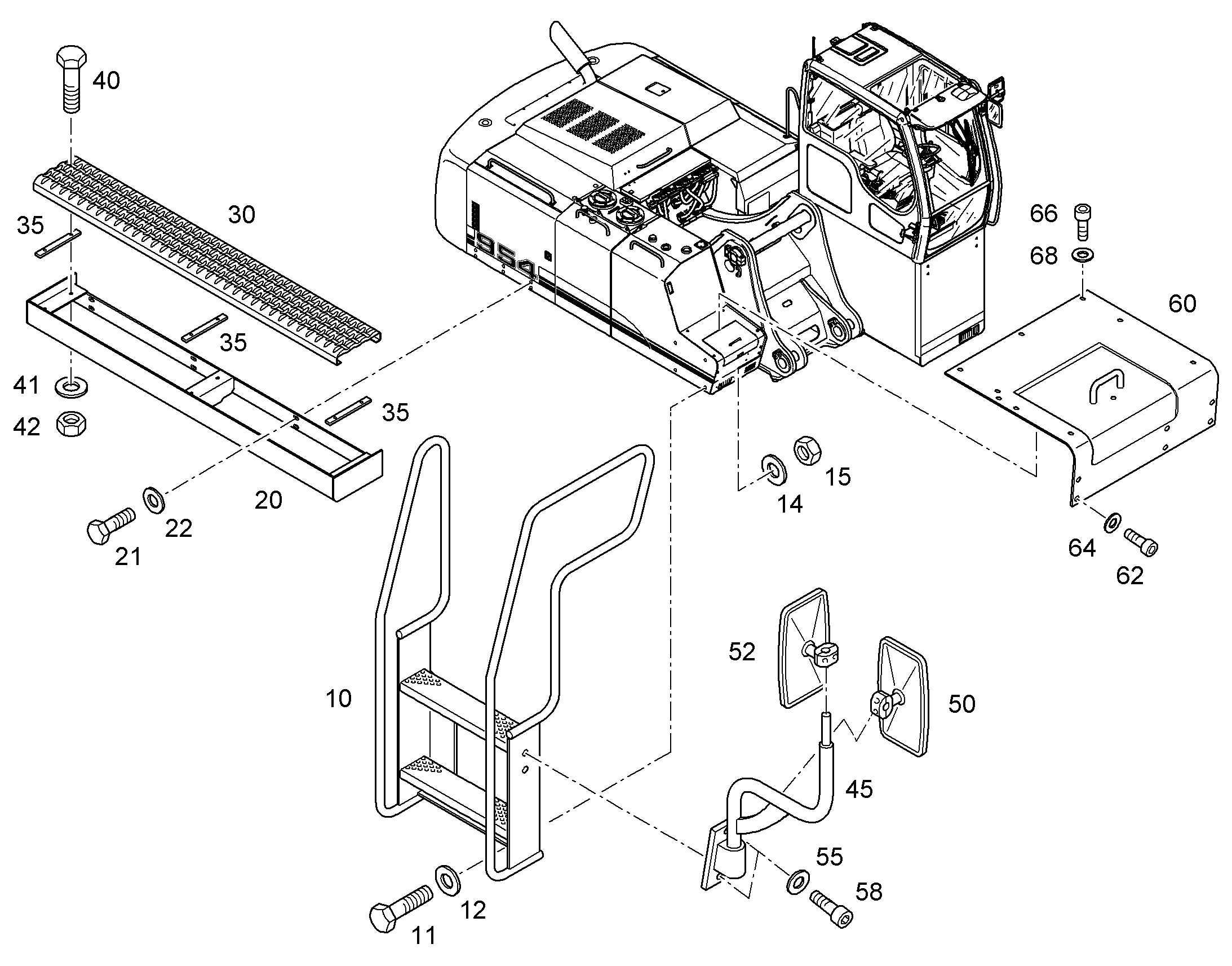 ПЛАТФОРМА - ПОВ. ПЛАТФОРМА 9635574 LIEBHERR