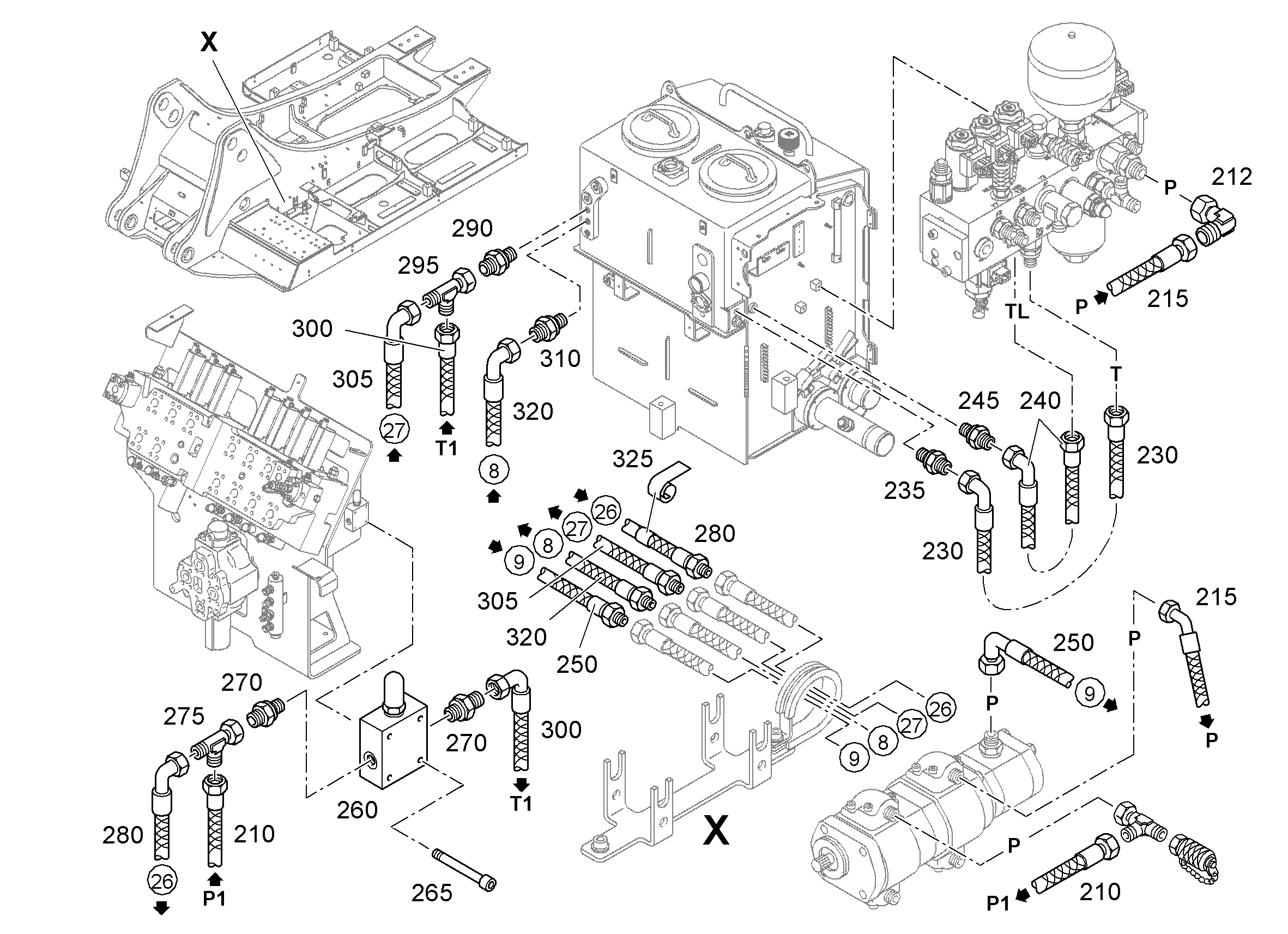 ШЛАНГ 10X3300 10218992 LIEBHERR
