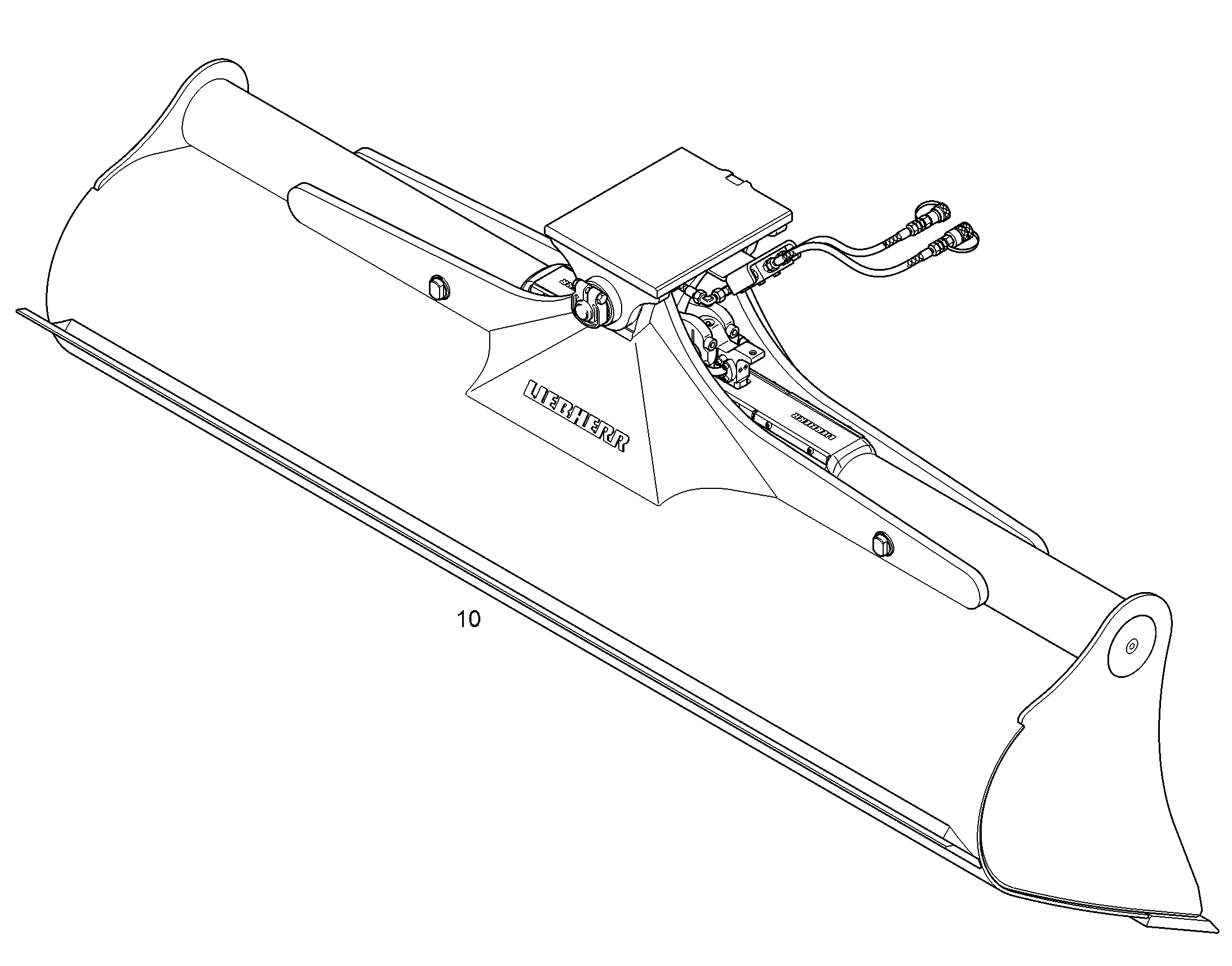 КОВШ КАНАВООЧИСТИТЕЛЯ 2800mm 1,45m³ 9590845 LIEBHERR