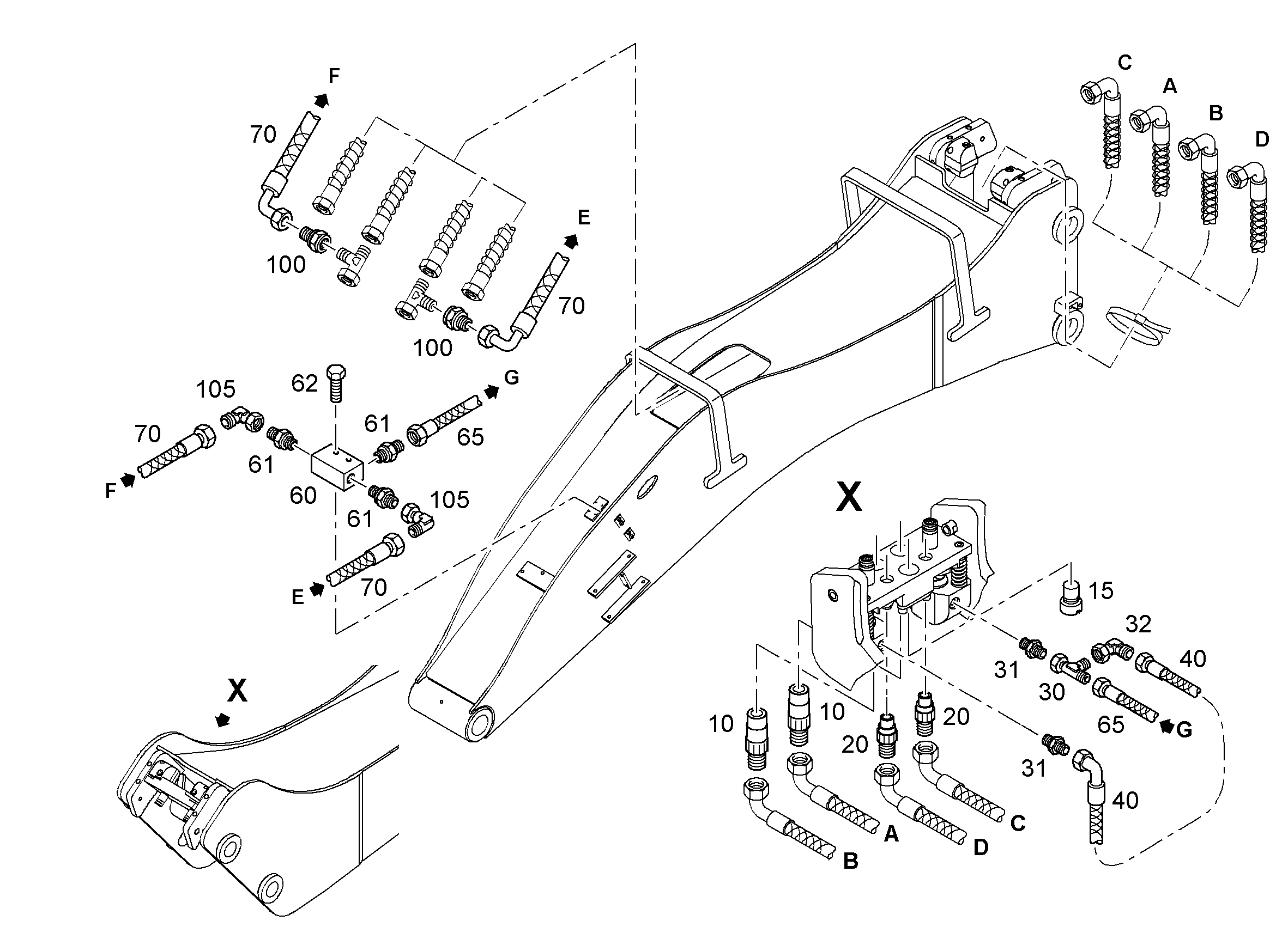 ШЛАНГ 6X3000 10291582 LIEBHERR