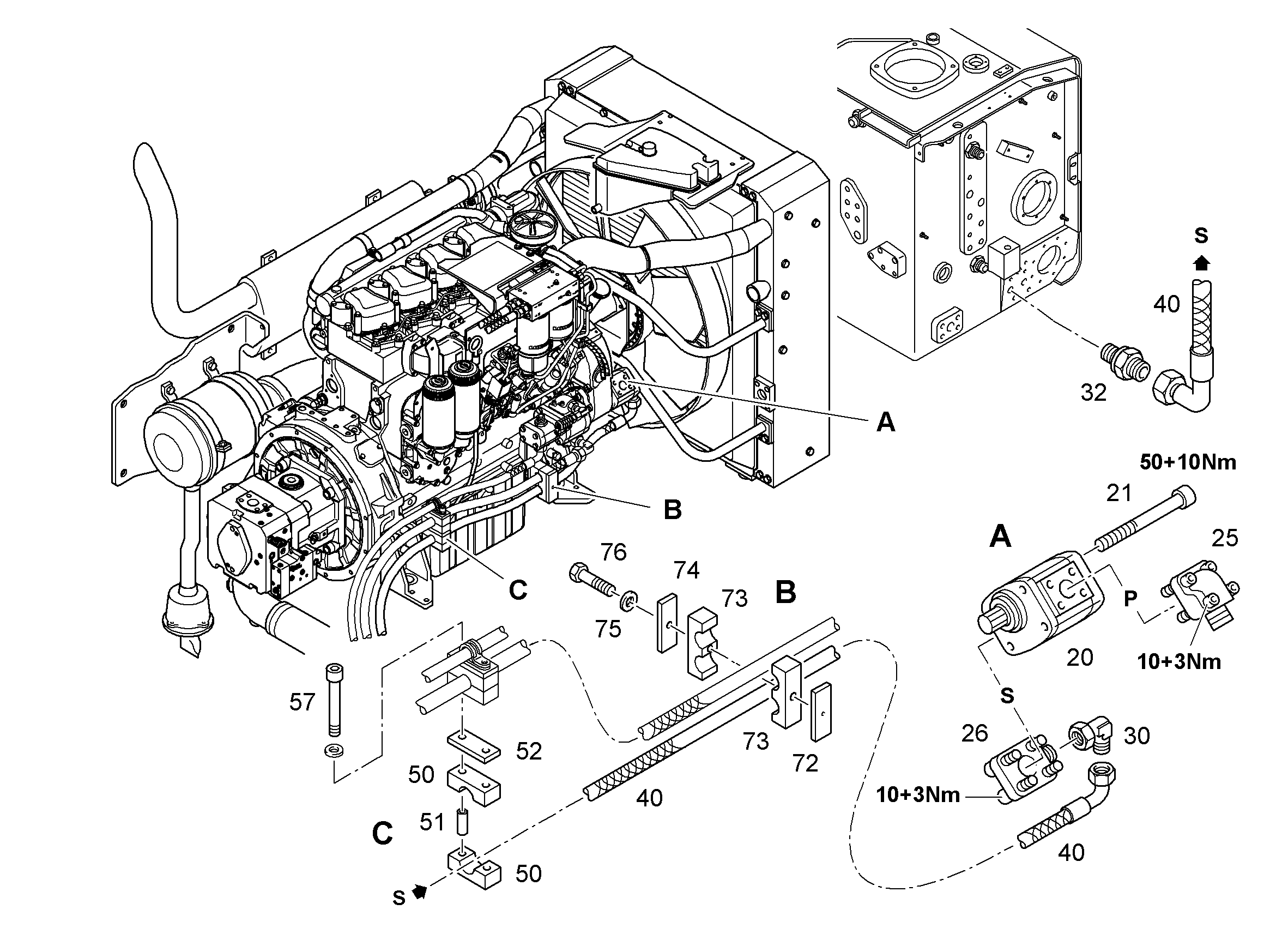 ШЛАНГ ВПУСКНОЙ 25X1450 10216312 LIEBHERR