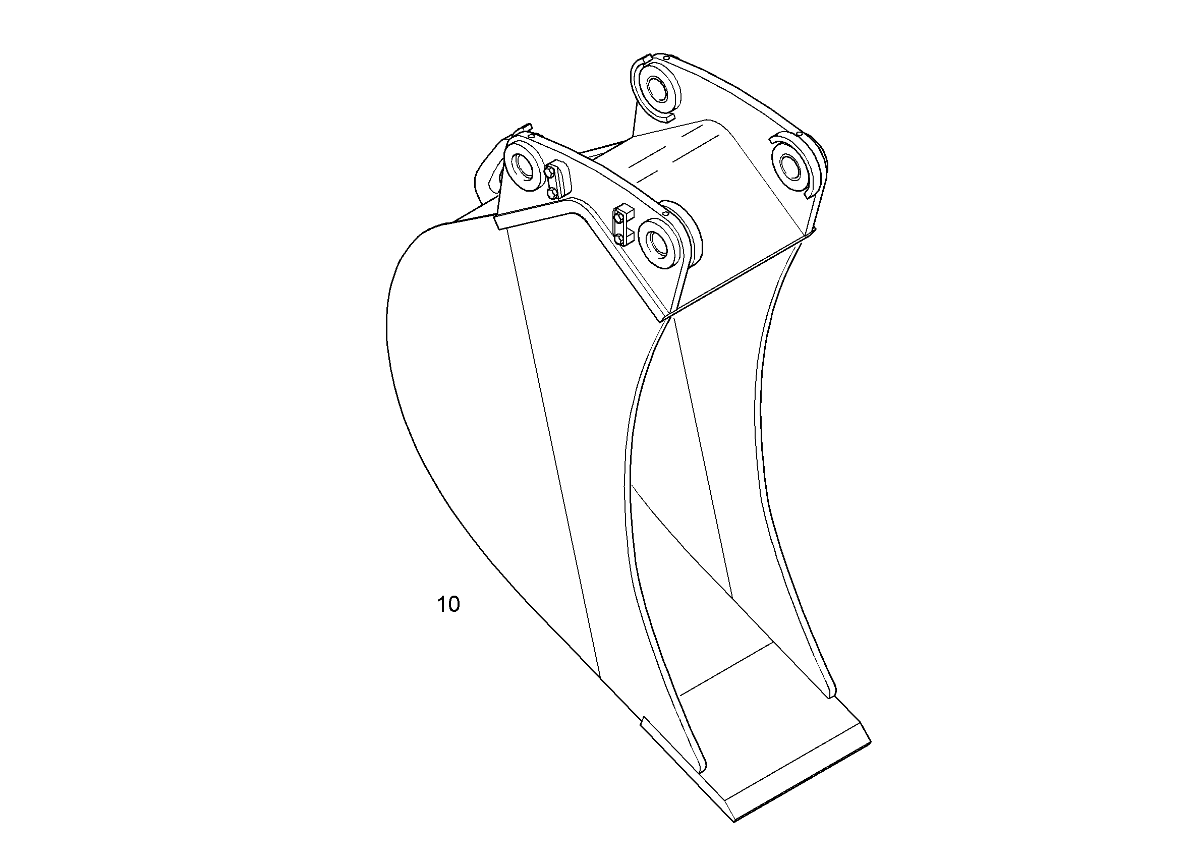 ЛОПАТА ОБРАТНАЯ 400mm 0,26m³ 9589703 LIEBHERR
