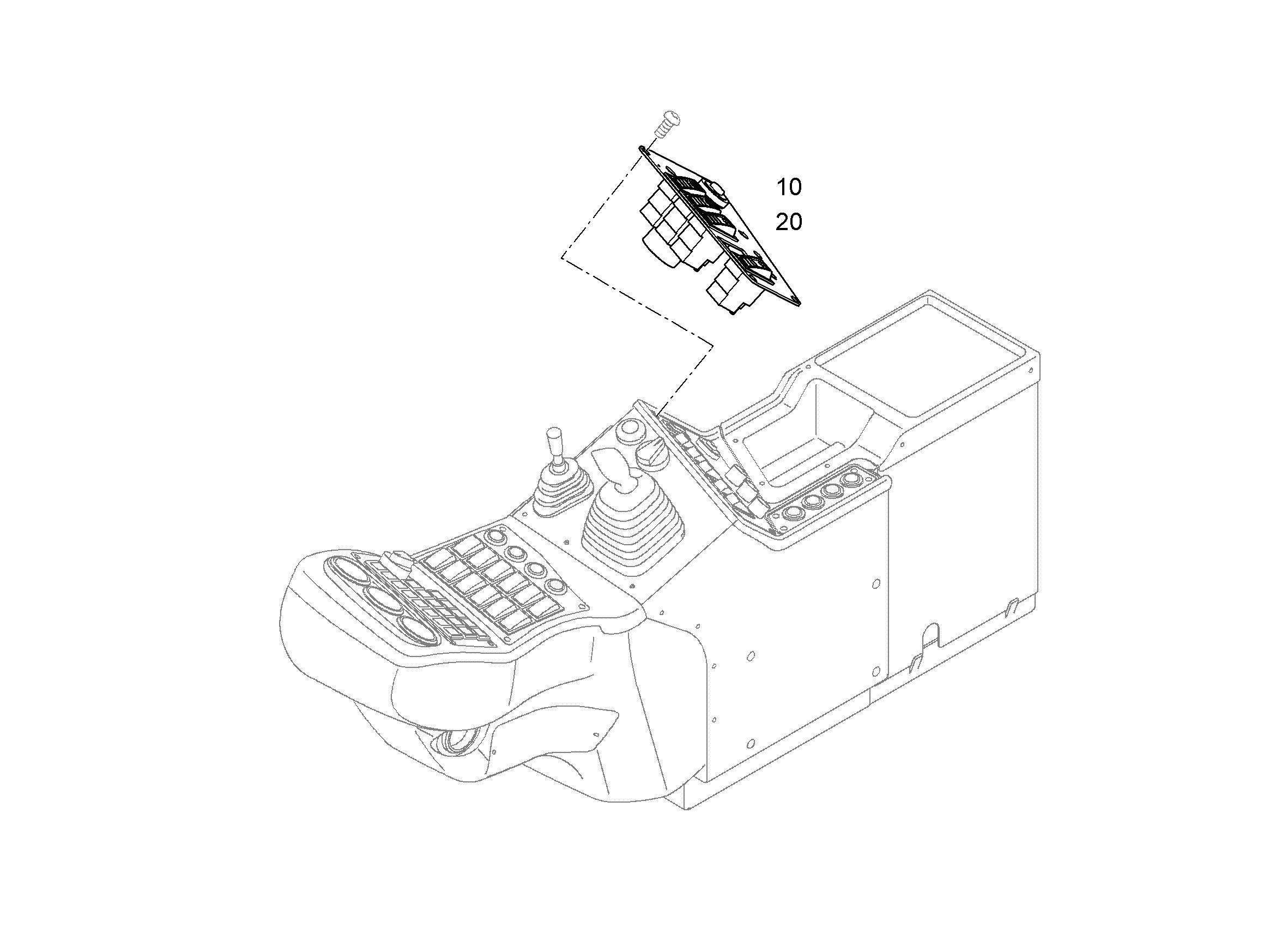ПУЛЬТ ЗАМОК ЗАЖИГАНИЯ 9589419 LIEBHERR