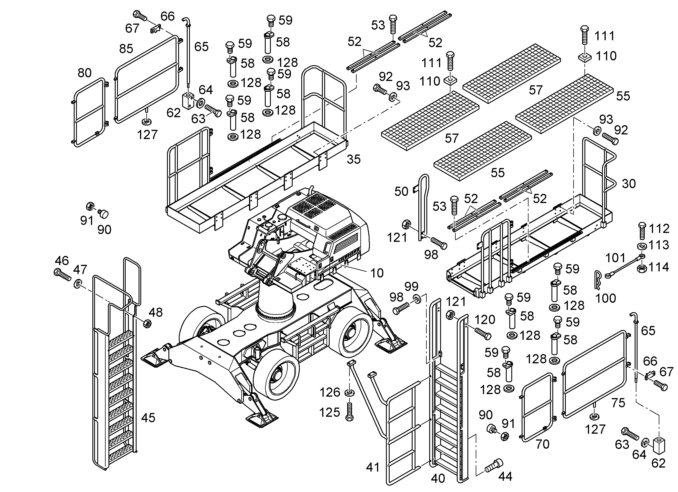 ПЛАТФОРМА 9592747 LIEBHERR
