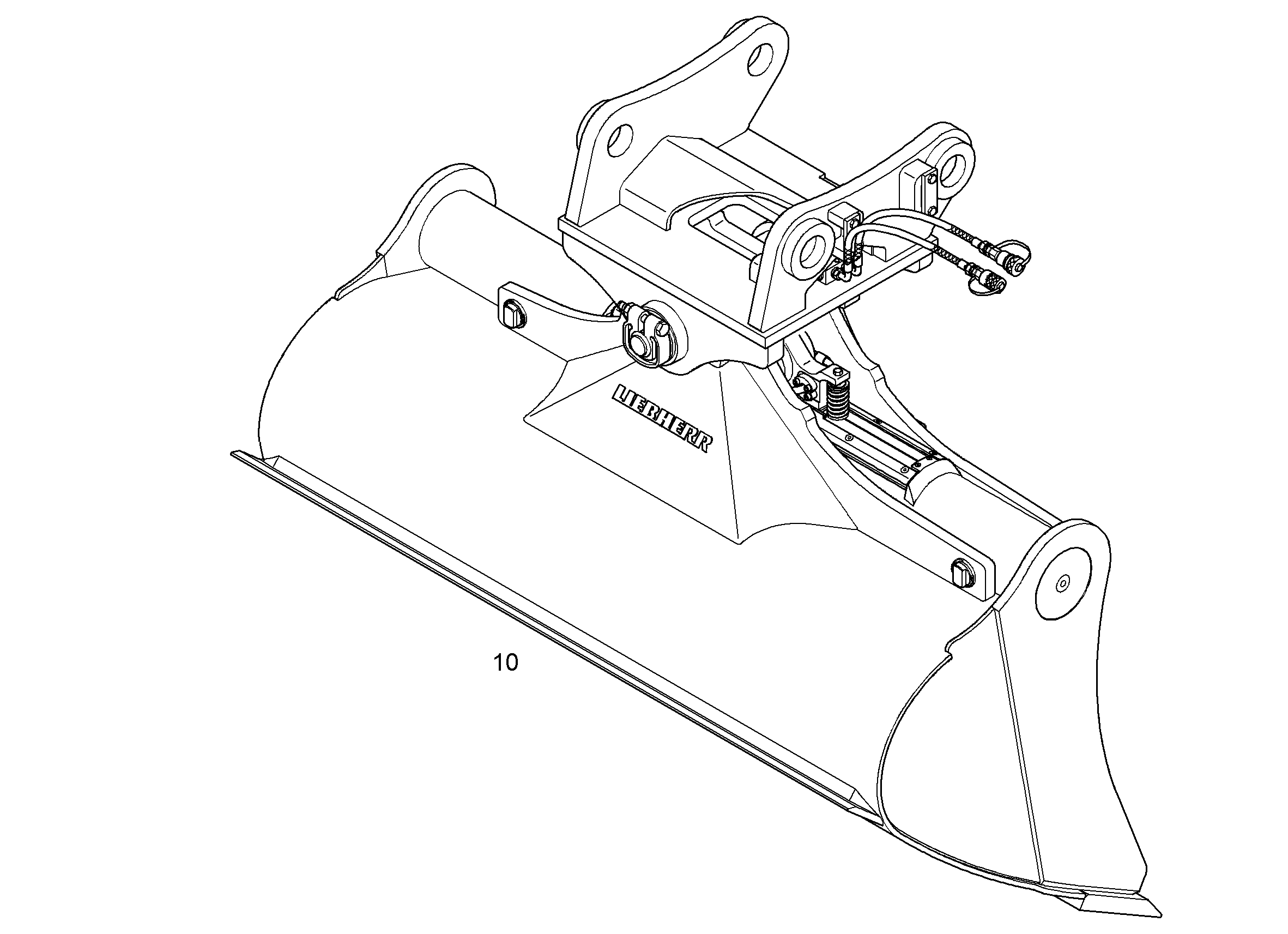 КОВШ КАНАВООЧИСТИТЕЛЯ 2000mm 1,45m³ 9591875 LIEBHERR