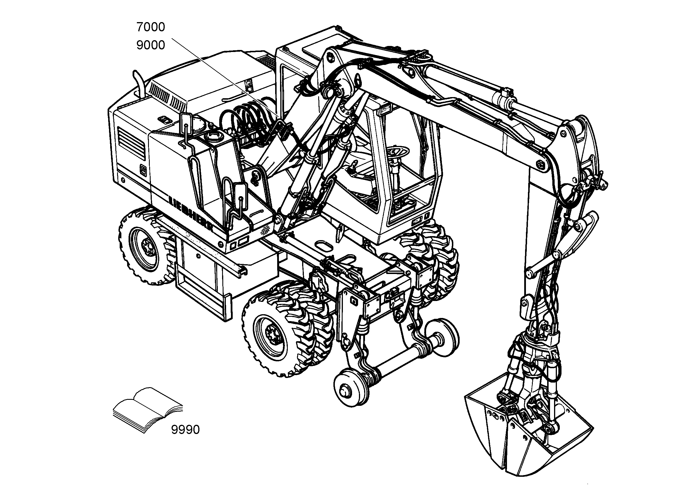 ГИДРАВЛИЧЕСКАЯ СИСТЕМА 9592179 LIEBHERR
