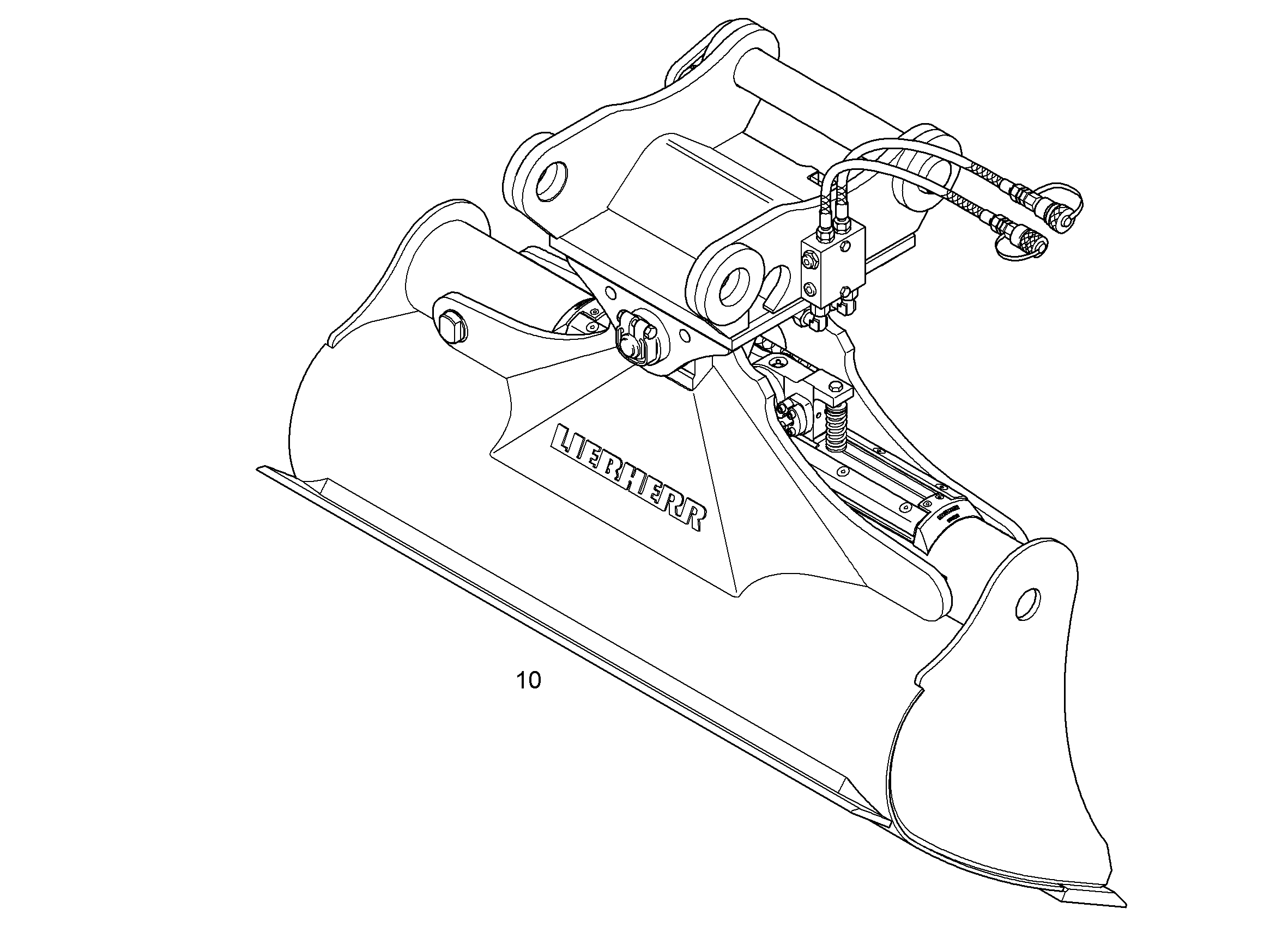 КОВШ КАНАВООЧИСТИТЕЛЯ 1200mm 0,29m³ 9592096 LIEBHERR