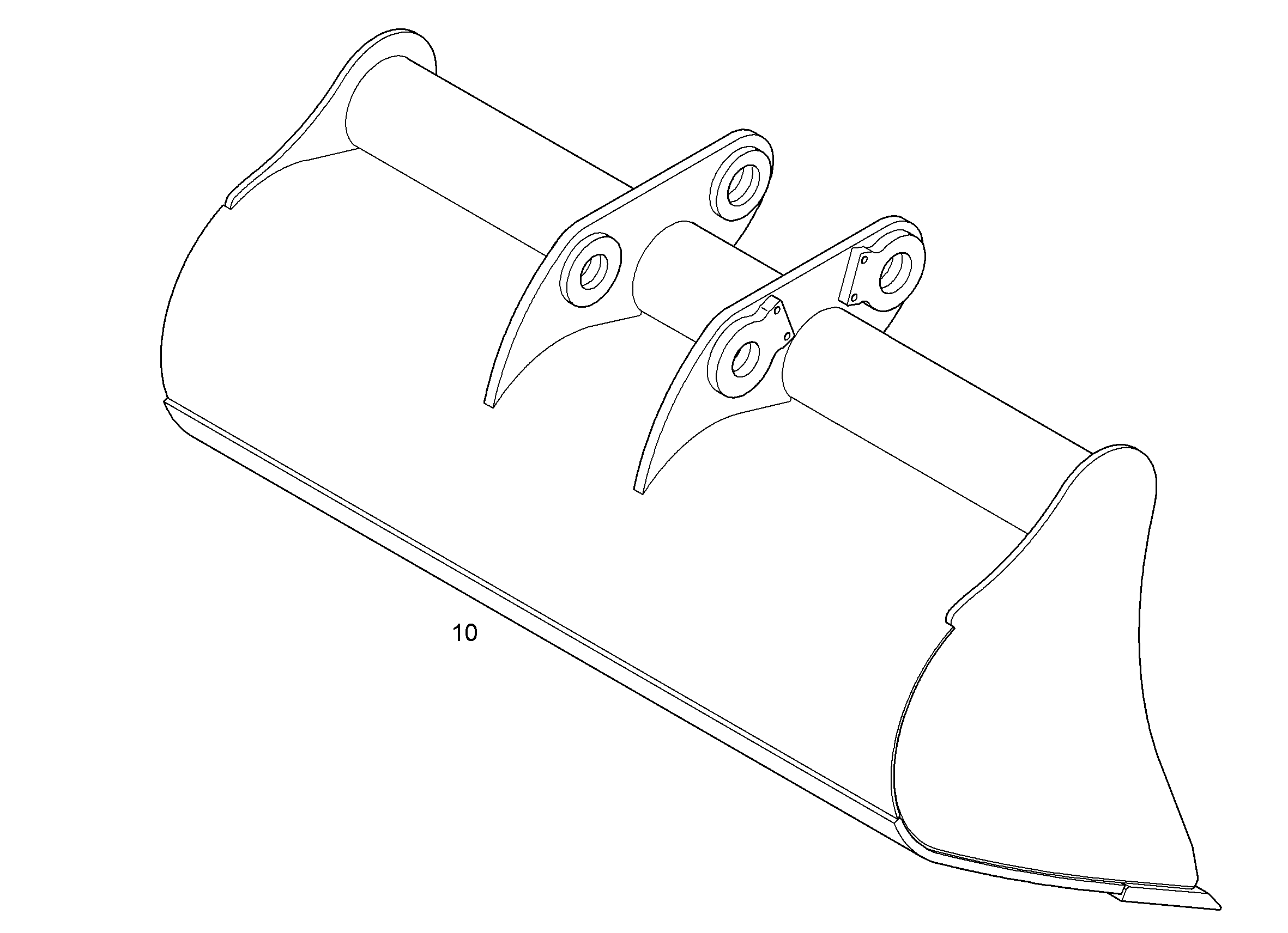 КОВШ КАНАВООЧИСТИТЕЛЯ 1600mm 0,80m³ 9594625 LIEBHERR