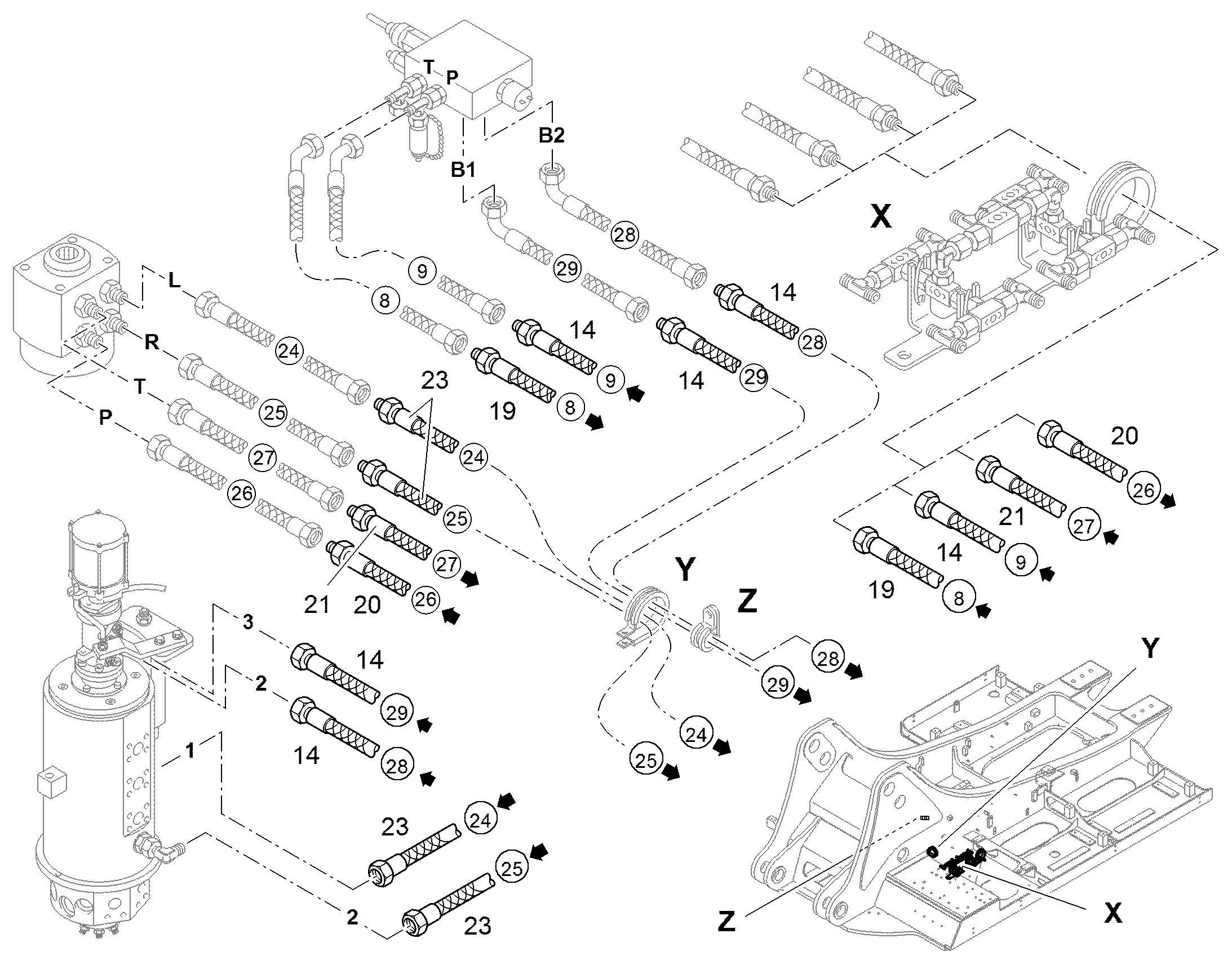 ШЛАНГ 12X2300 10491815 LIEBHERR