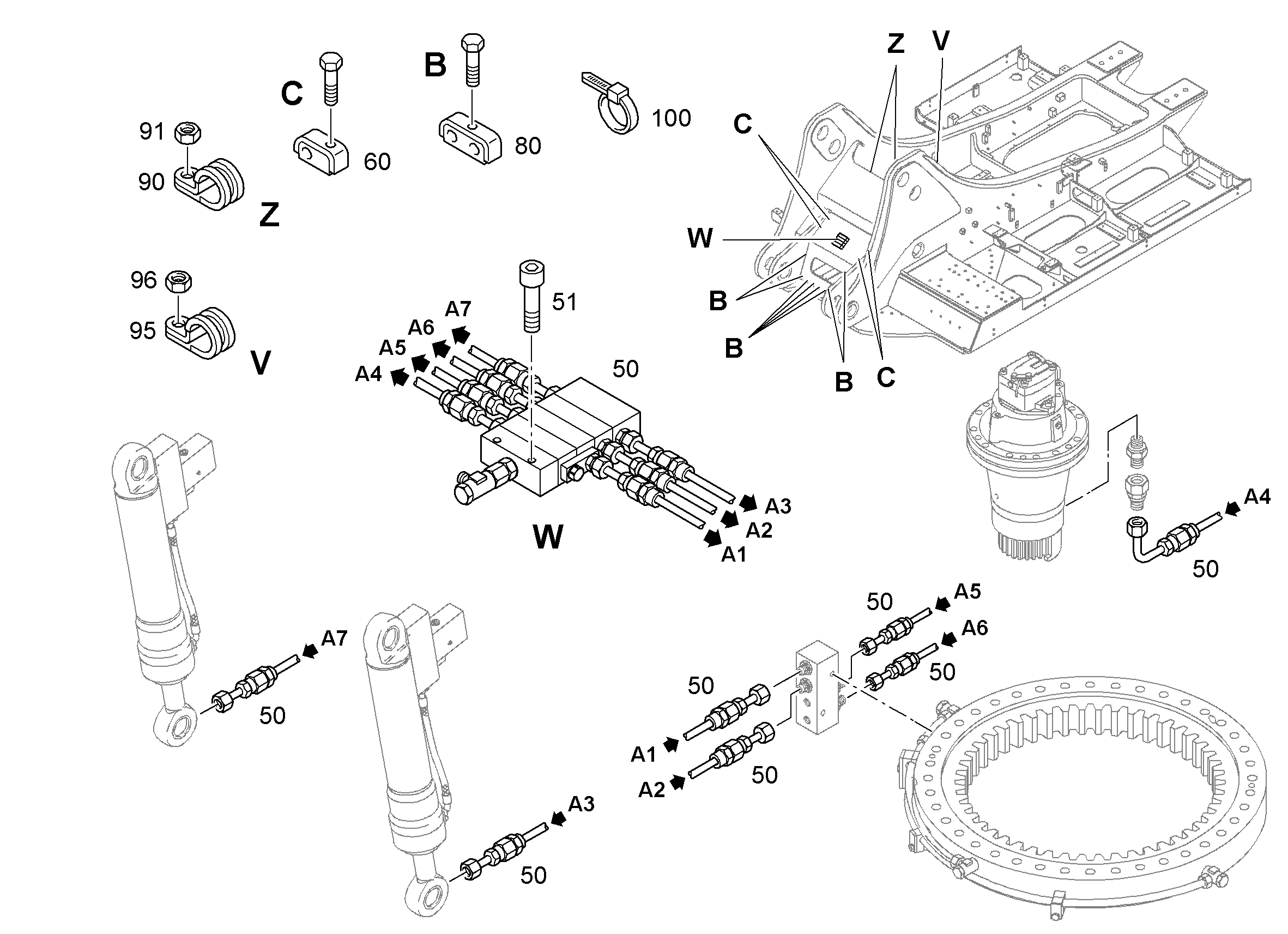 ХОМУТ-ДЕРЖАТЕЛЬ DIN 3016 D1 30X20 W-5-CR 10326671 LIEBHERR