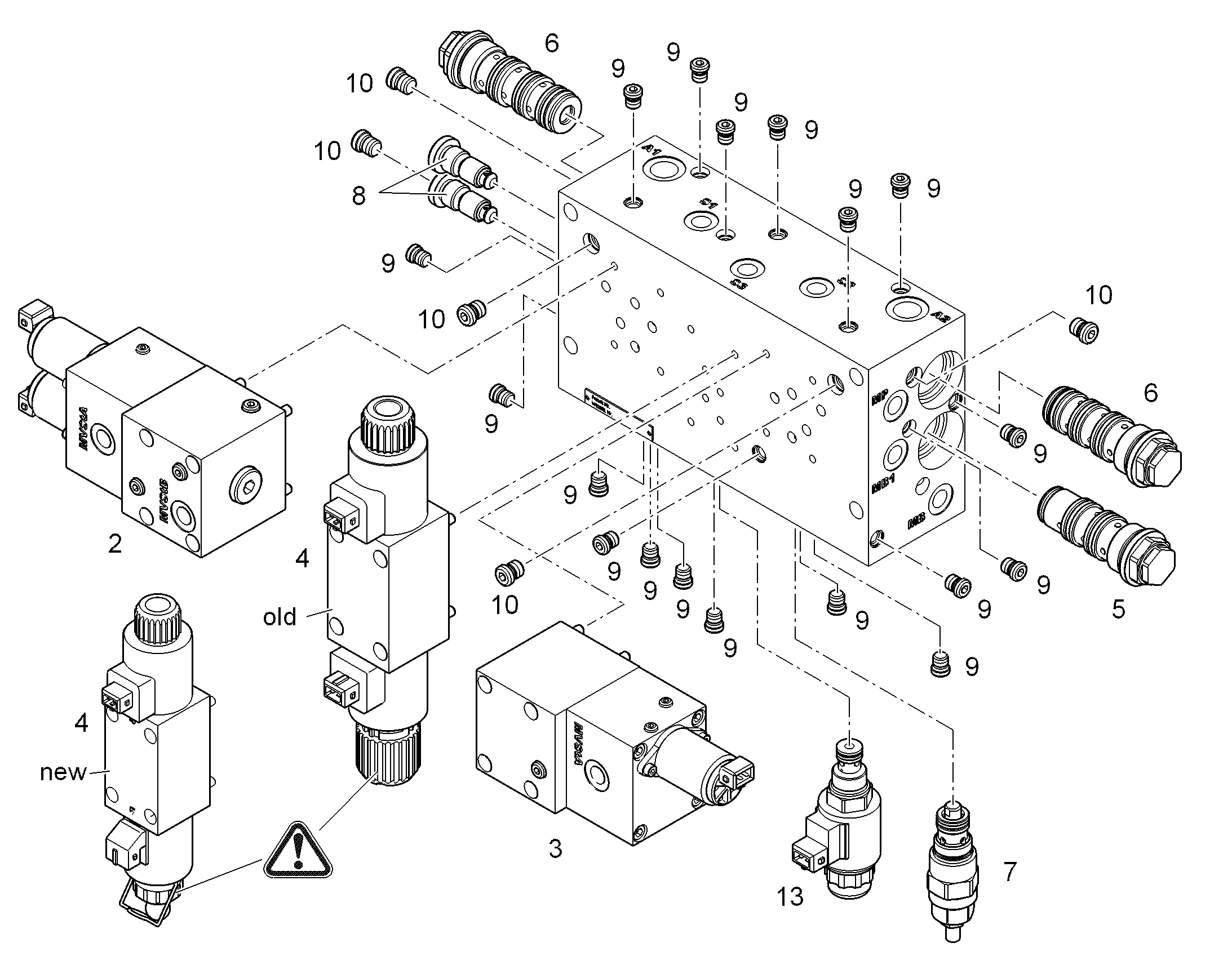 КЛАПАН НАГНЕТАТЕЛЬНЫЙ 10282467 LIEBHERR