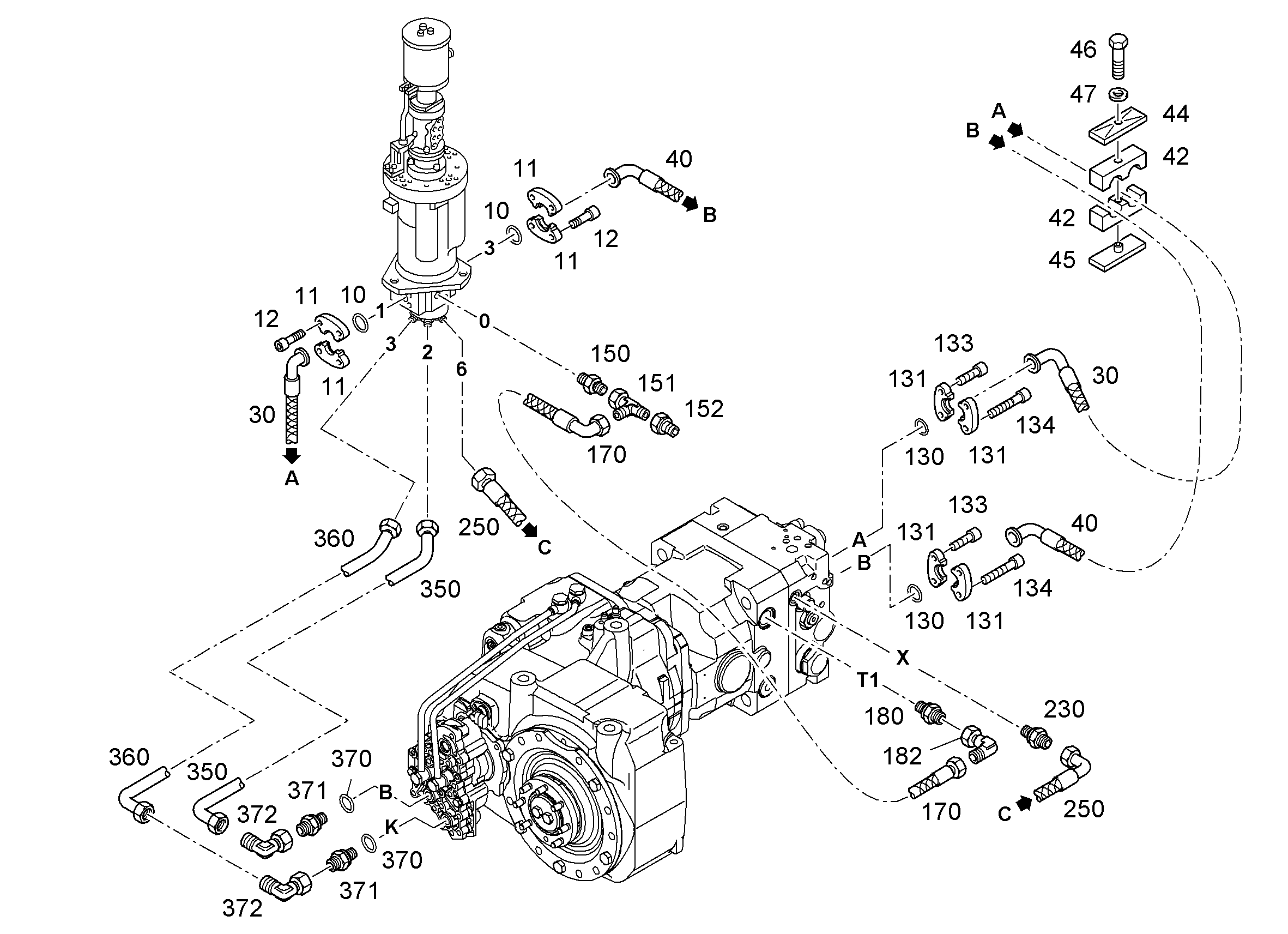 ШЛАНГ 25X1300 10285196 LIEBHERR