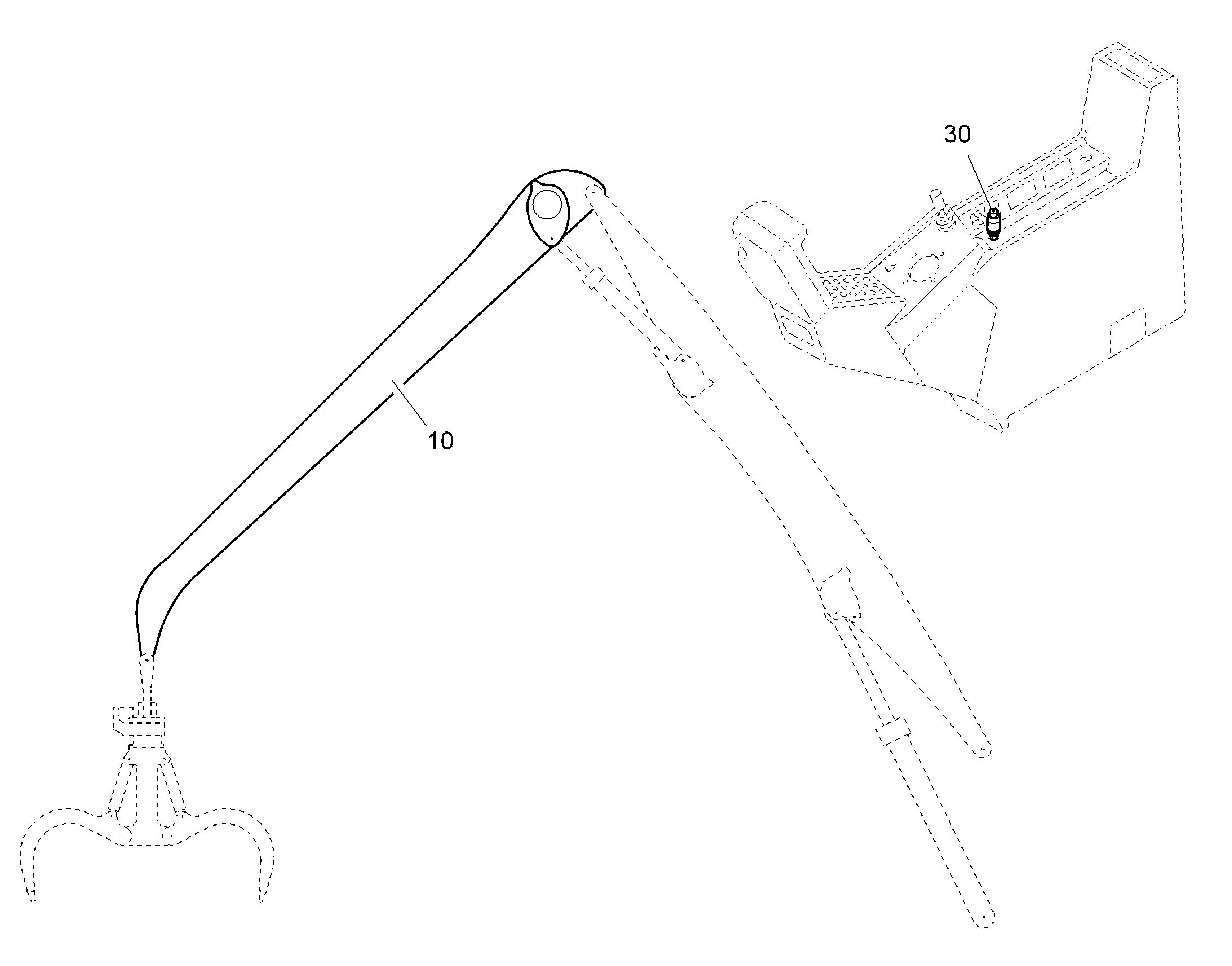 РУКОЯТЬ ПРОМЫШЛЕННАЯ СКОШЕННАЯ 6,00M 10357173 LIEBHERR