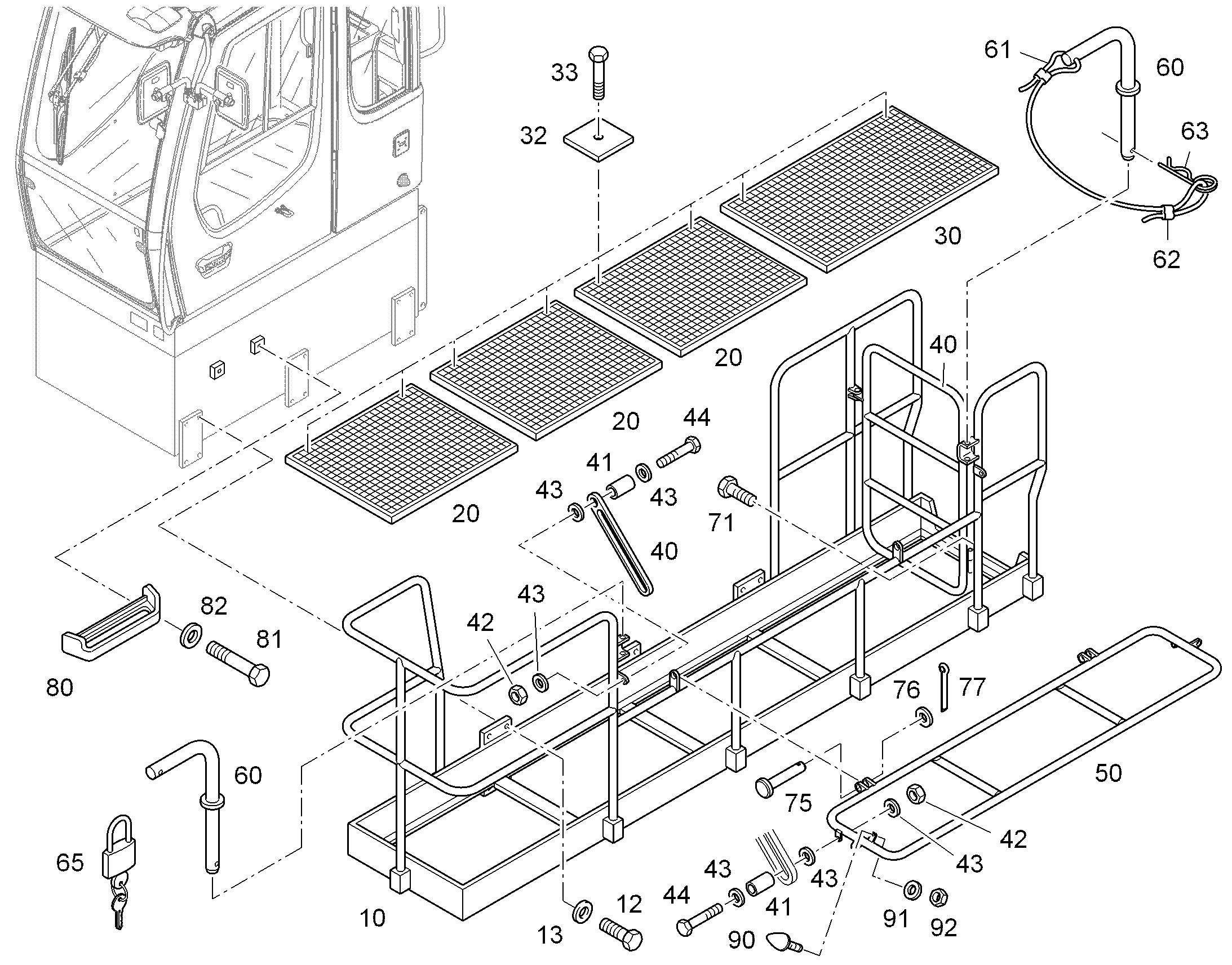 ПЛАТФОРМА 9599062 LIEBHERR