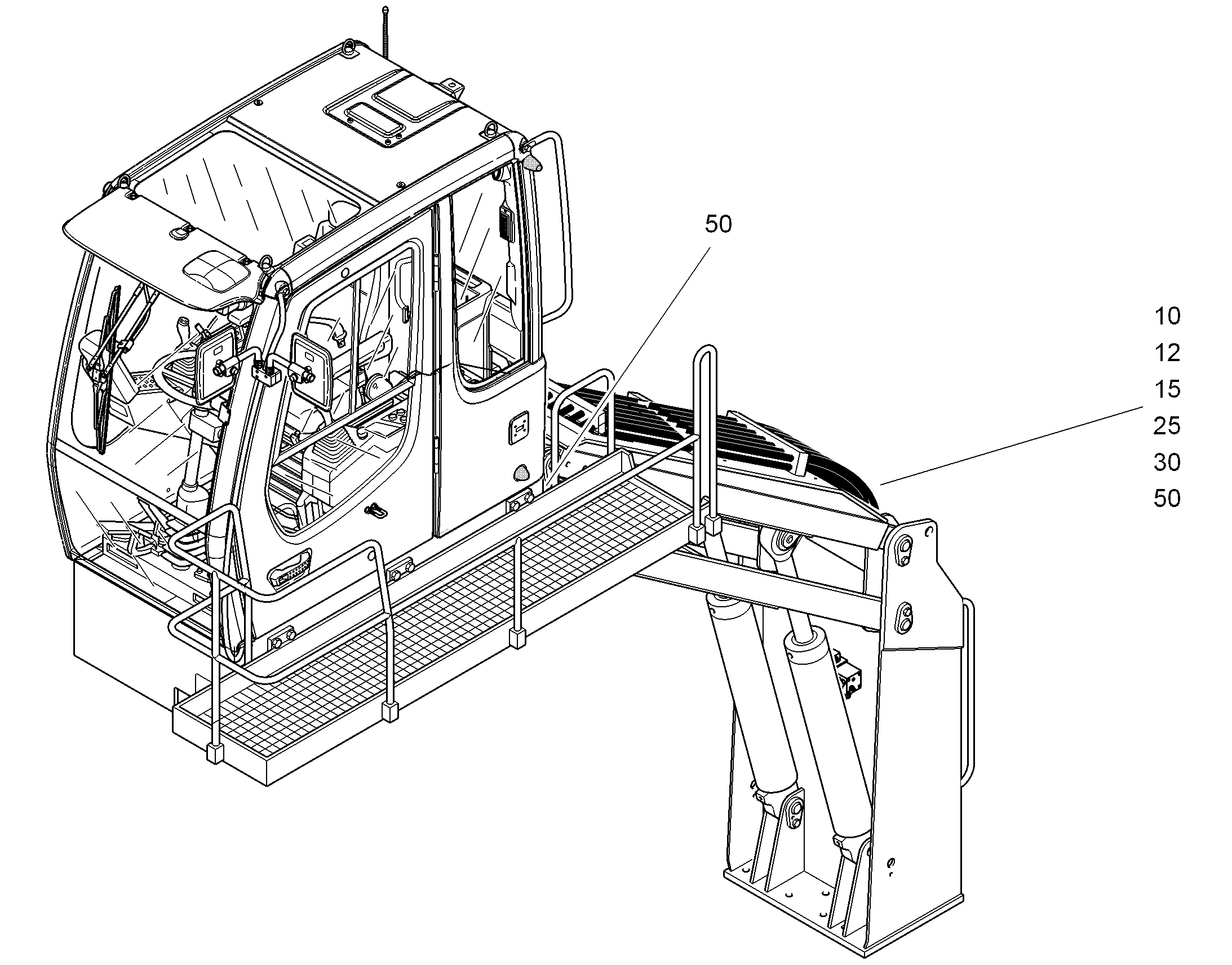 К-Т КАБЕЛЕЙ ПУЛЬТА ДВИГАТЕЛЯ 5600MM 9615098 LIEBHERR