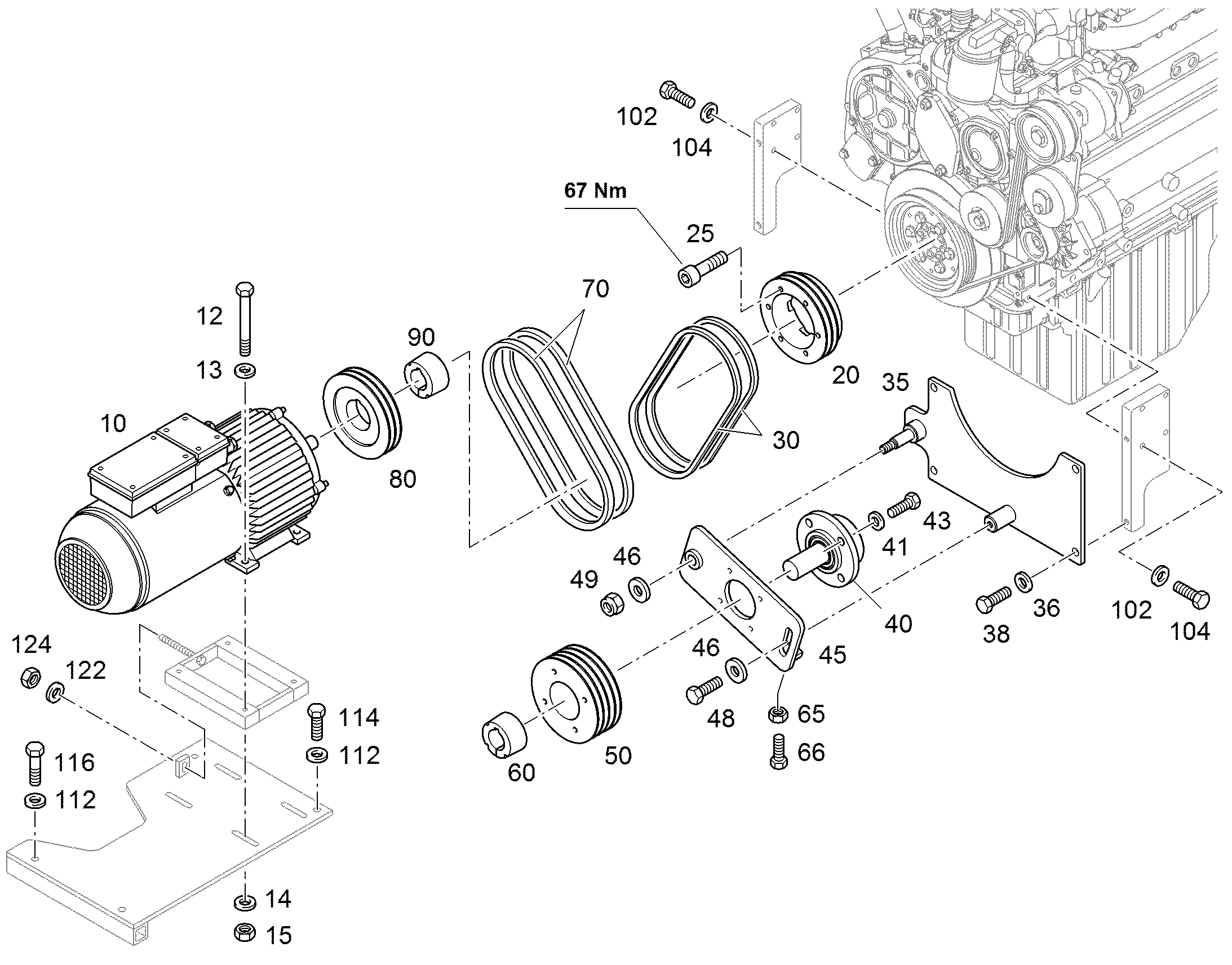 КОРПУС ПОДШИПНИКА 10097038 LIEBHERR