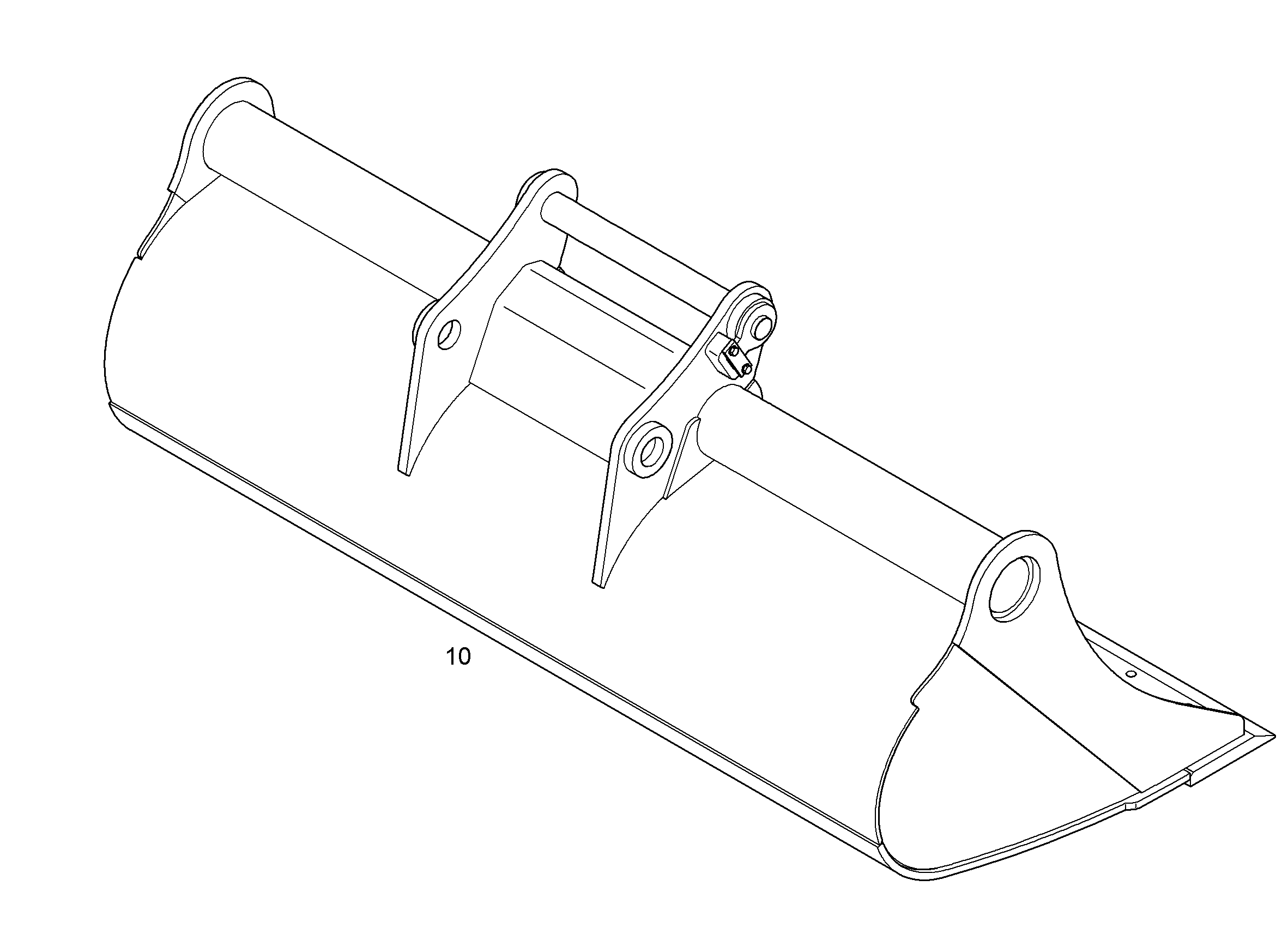 КОВШ КАНАВООЧИСТИТЕЛЯ 2800mm 2,9m³ 9600997 LIEBHERR