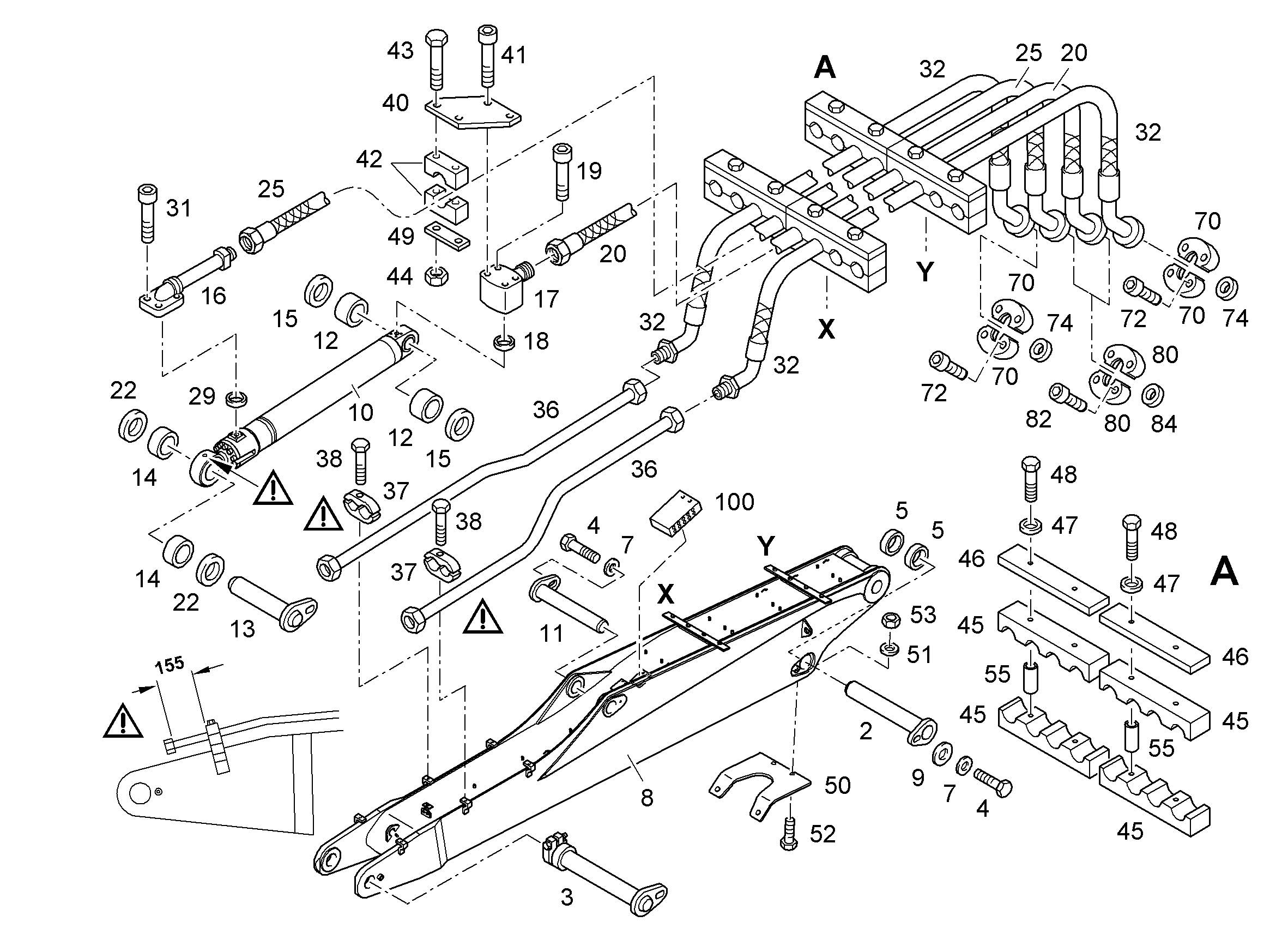 СМАЗОЧНЫЕ ЛИНИИ УСТАНОВКА 9598070 LIEBHERR