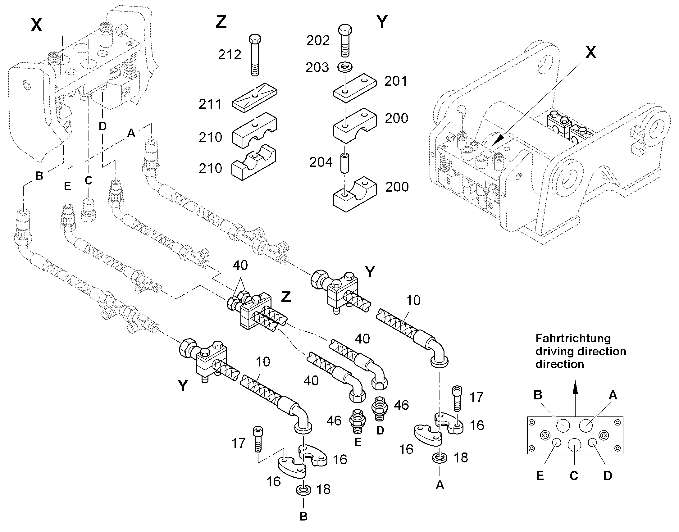 ШЛАНГ 20X1050 10291165 LIEBHERR