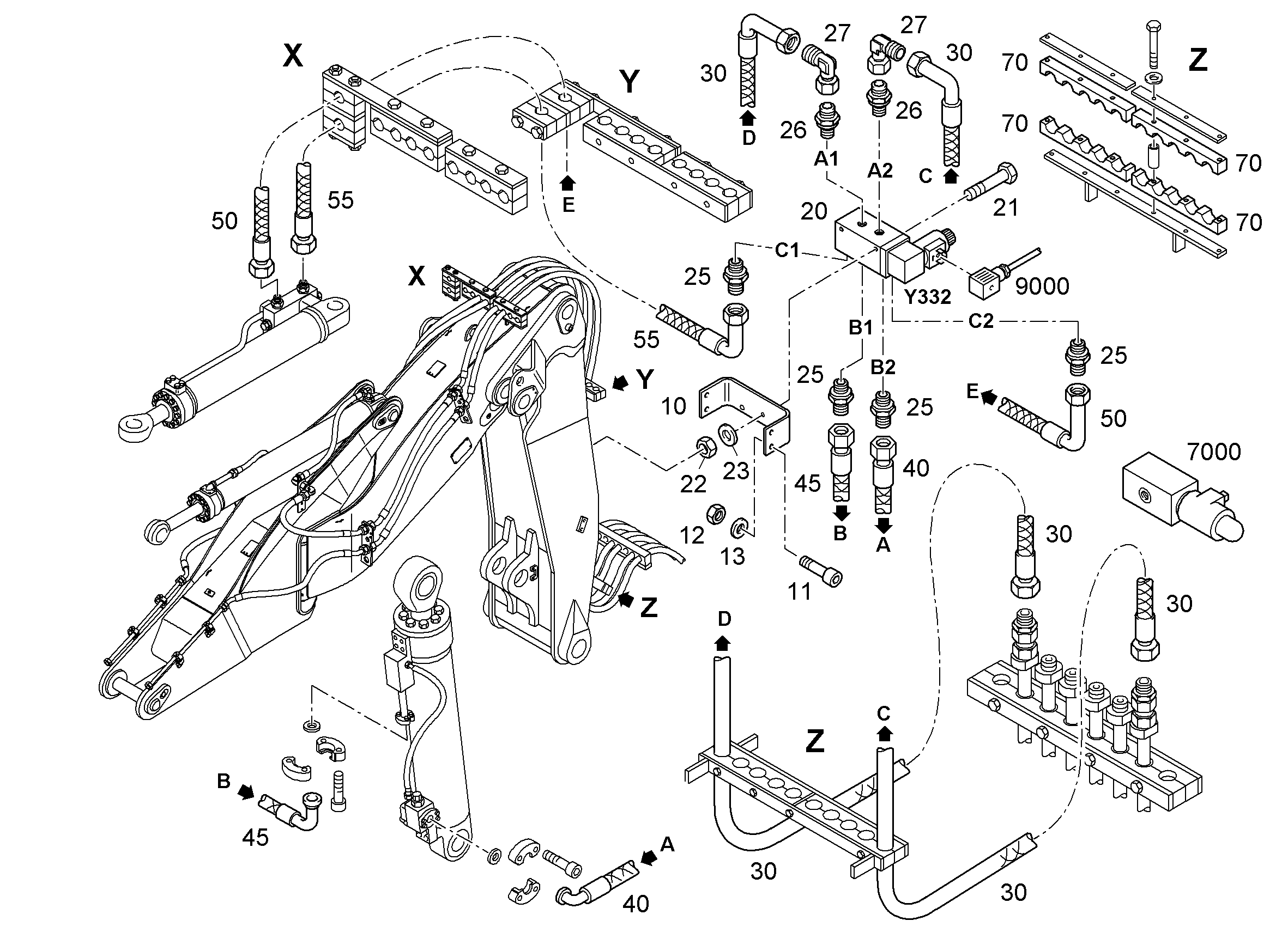 ГИДРАВЛИЧЕСКАЯ СИСТЕМА 9601347 LIEBHERR
