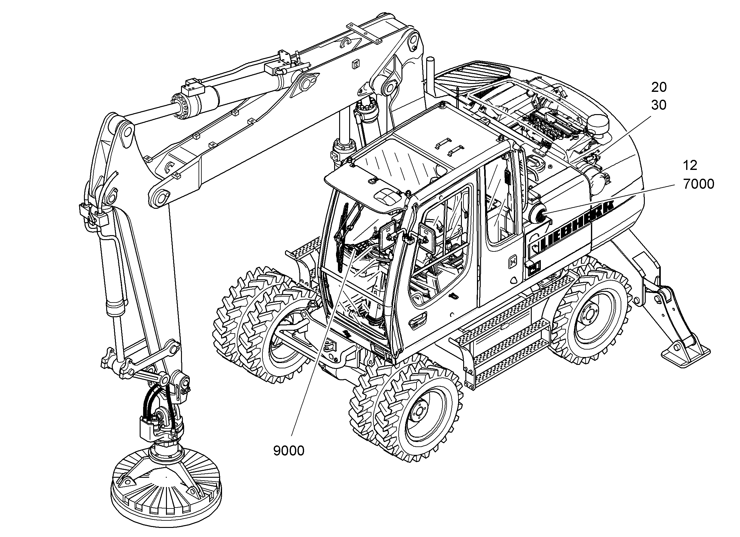 ГИДРАВЛИЧЕСКАЯ СИСТЕМА 9601756 LIEBHERR