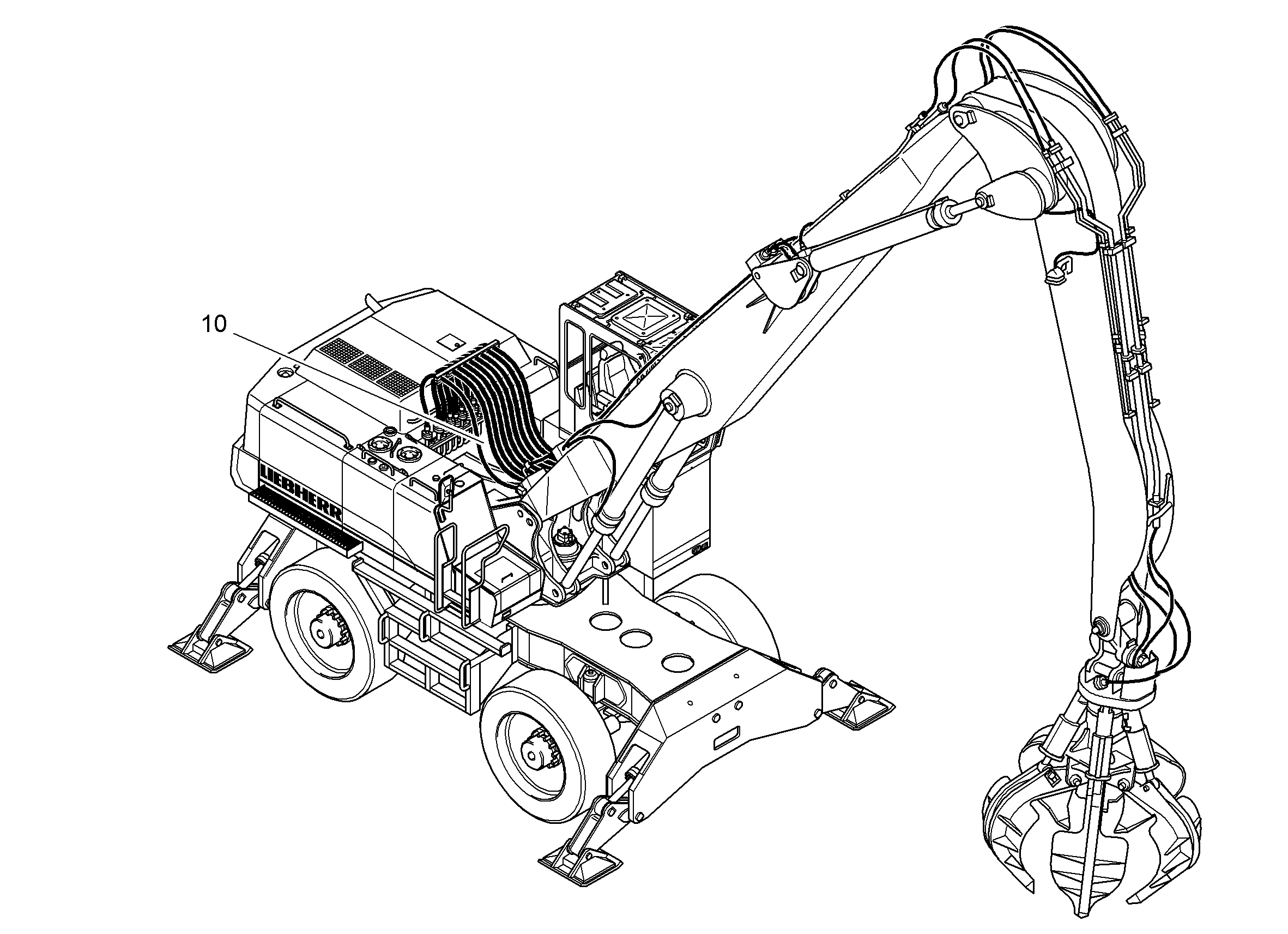 ГИДРАВЛИЧЕСКАЯ СИСТЕМА 9598066 LIEBHERR