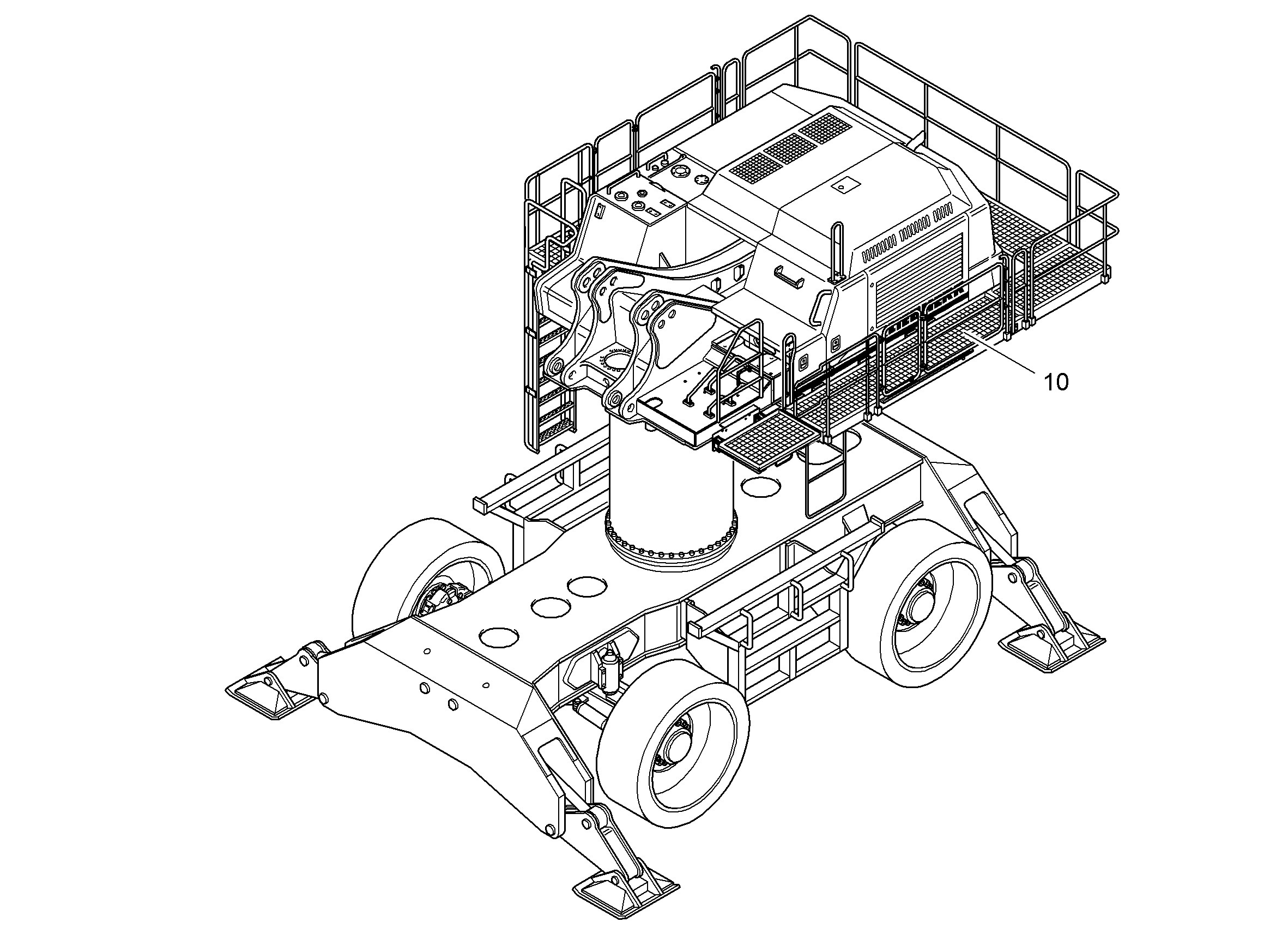 ПЛАТФОРМА - ПОВ. ПЛАТФОРМА 9599217 LIEBHERR